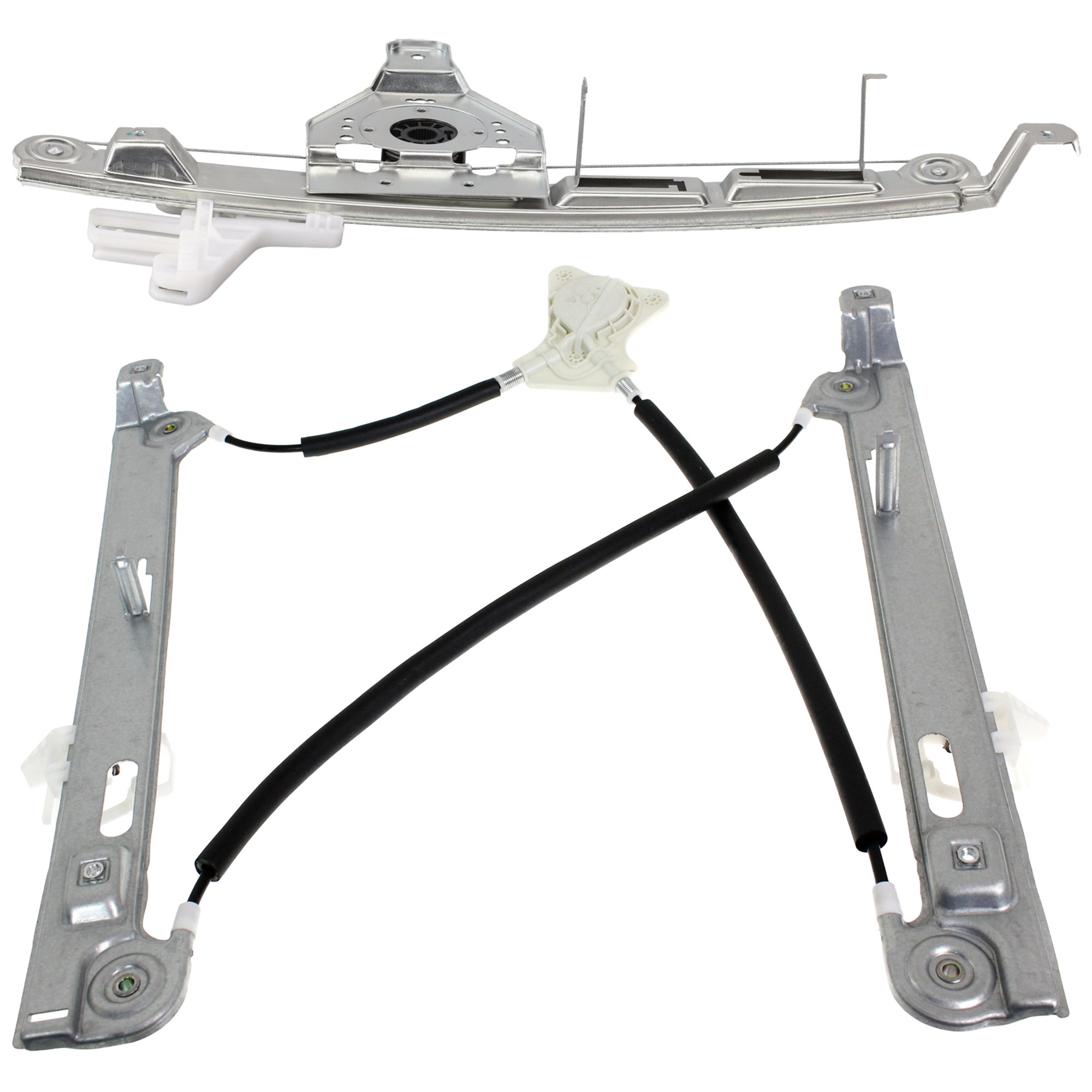 AM COMPASS 07-17 FRONT AND REAR WINDOW REGULATOR LH Power w o Motor SKU SET JJ462934 Partslink CH1350174 OEM 68002889AA 68002897AA