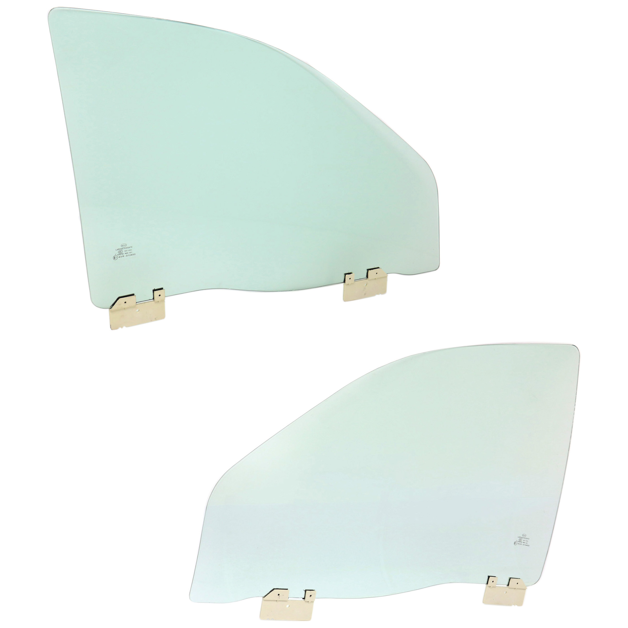 AM GRAND CHEROKEE 06-10 FRONT DOOR GLASS RH and LH Green Tint Laminated 4 Door SKU SET JJ480103 OEM 55396954AC DD11085GTYN DD10849