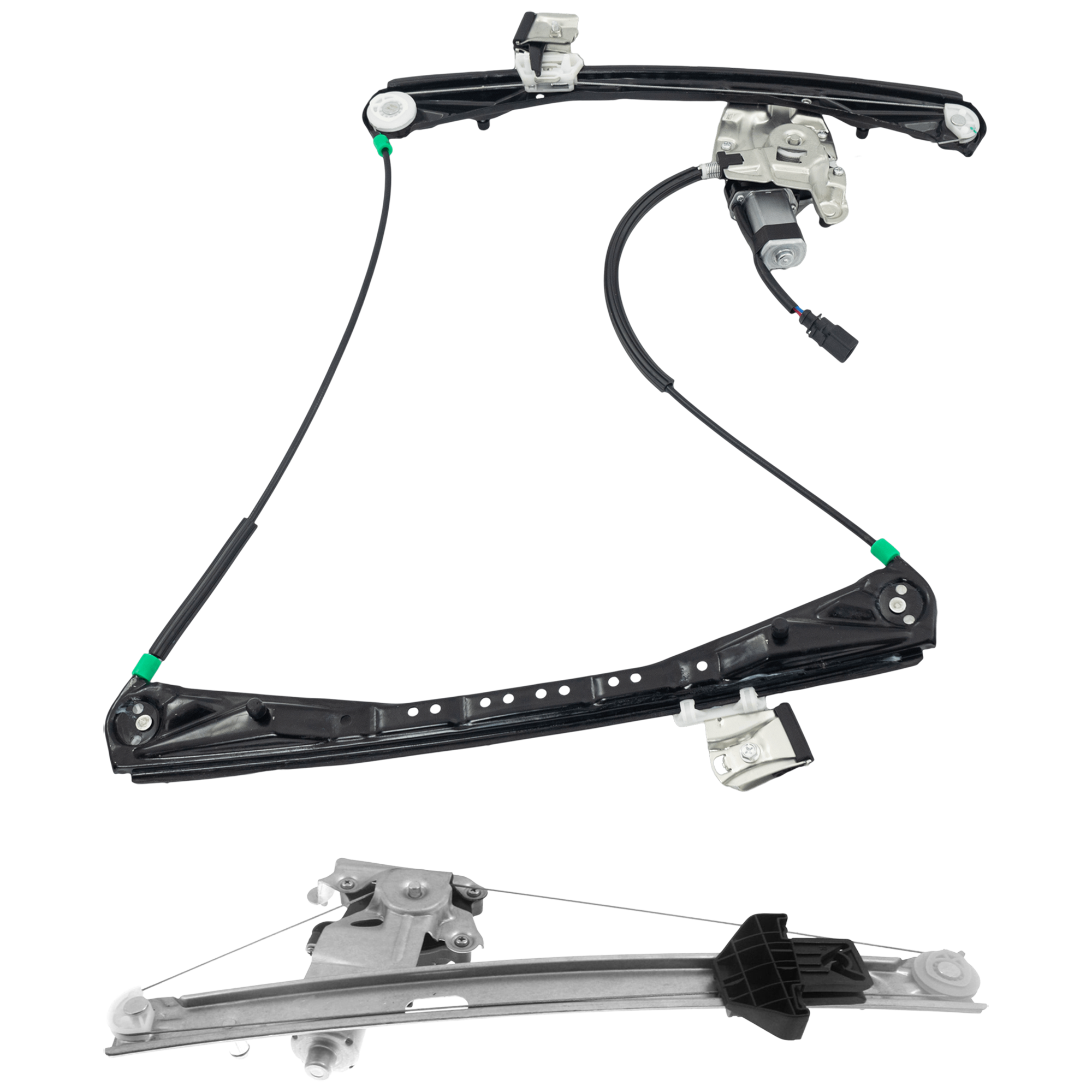 AM S TYPE 00-02 FRONT AND REAR WINDOW REGULATOR RH Power w Motor Sedan To VIN M45254 SKU SET JJ491739 A Partslink FO1351142 OEM XR848084 PFM XR848088 YW4Z5423