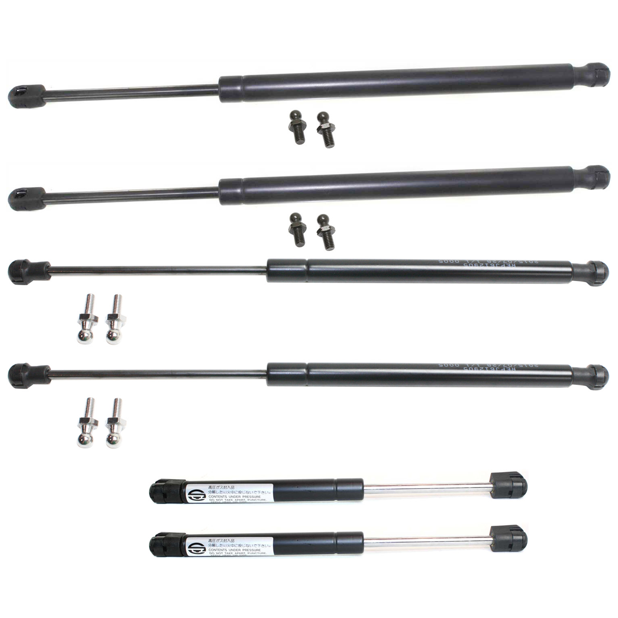 AM GRAND CHEROKEE 99-04 BACK GLASS LIFTGATE TRUNK LIFT SUPPORT RH AND LH Set of 6 SKU SET JJ610704-6 Partslink CH1237102 OEM 4699-510699-901383-8194753-551