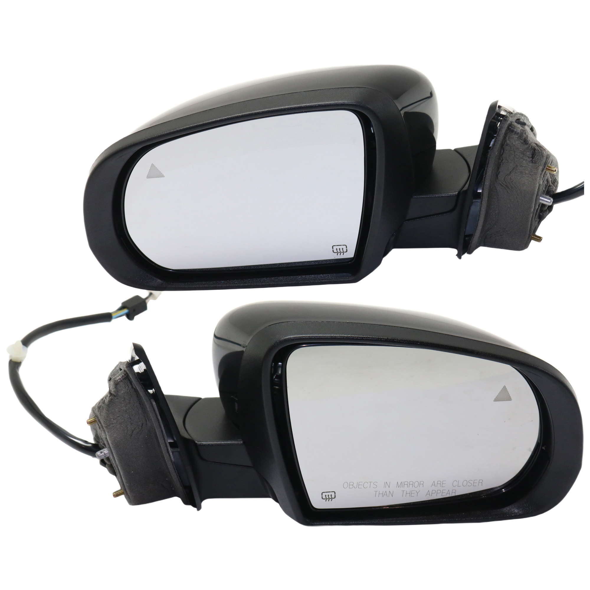 AM CHEROKEE 14-18 MIRROR RH AND LH Power Power Folding Heated Paintable w BSD in Glass In housing Signal Light and Memory No Auto dimming SKU SET JJP09ER S Partslink CH1320431 CH1321431 OEM 1VF54TZZAD 1VF55TZZAD