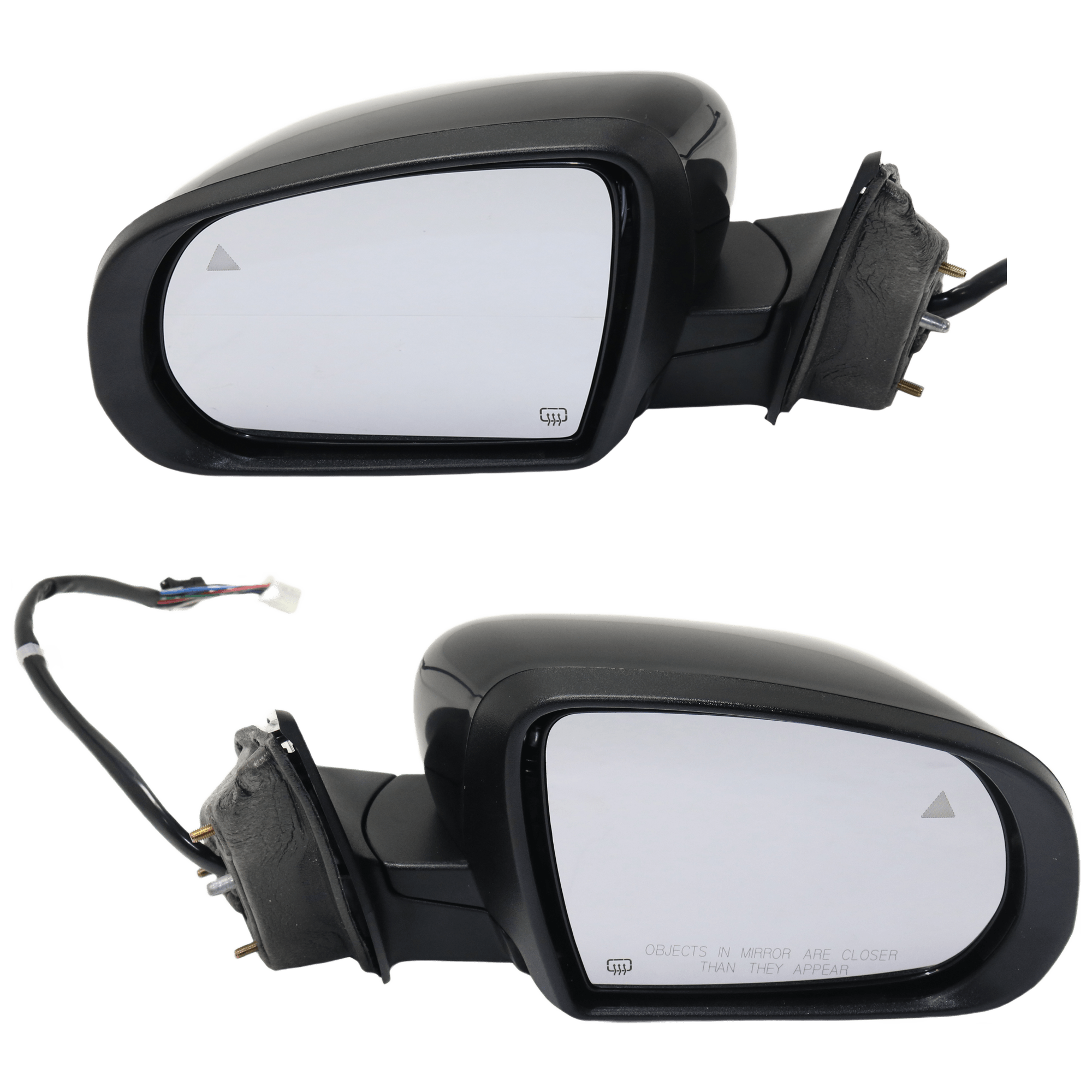 AM CHEROKEE 14-18 MIRROR RH AND LH Power Manual Folding Heated Paintable w BSD in Glass In housing Signal Light and Memory No Auto dimming SKU SET JJP13ER S Partslink CH1320429 CH1321429 OEM 1VF40TZZAD 1VF41TZZAD