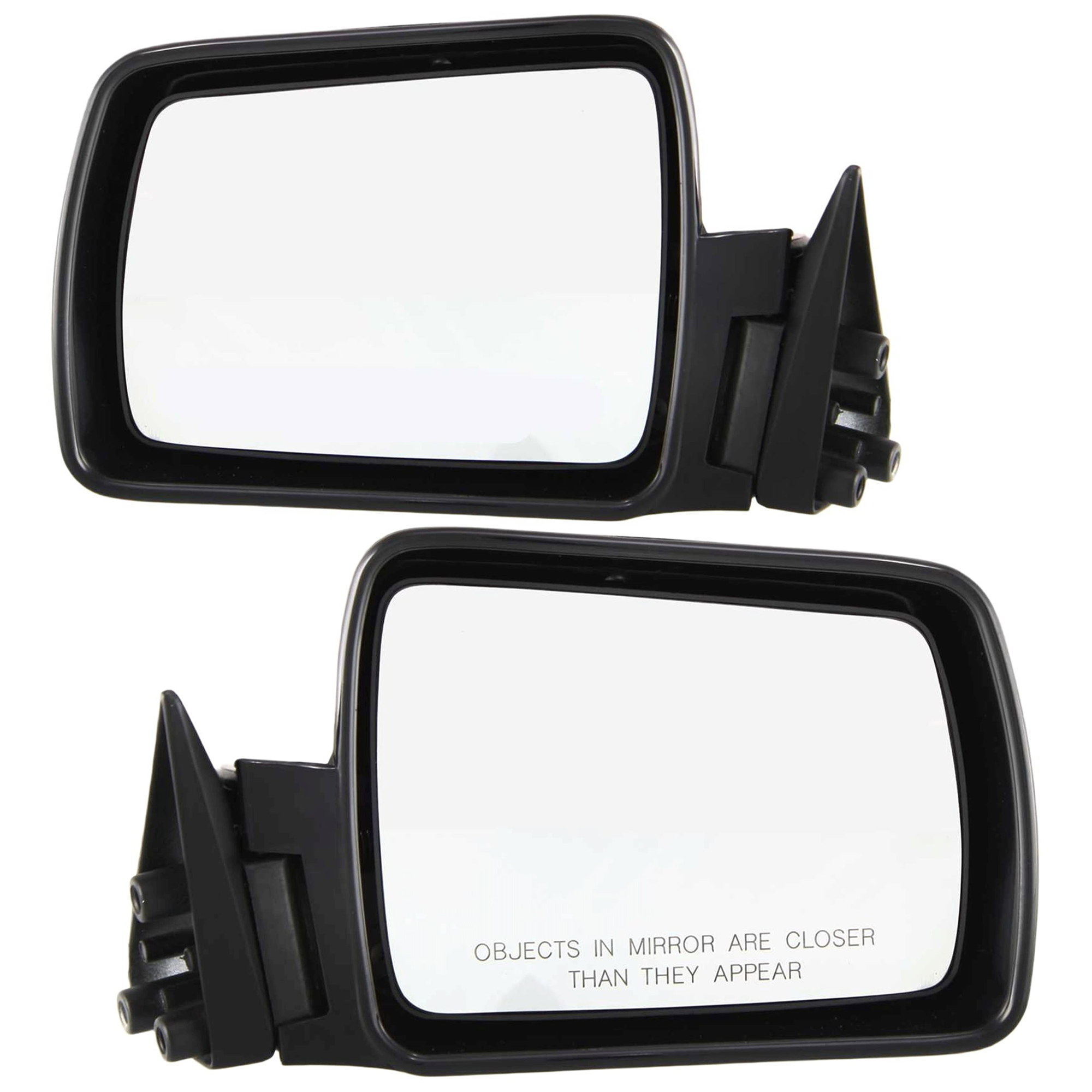 AM CHEROKEE 84-9 MIRROR RH AND LH Manual Adjust Non Folding Non Heated Paintable SKU SET JJP14R Partslink CH1320122 CH1321122 OEM 55034131-82200314