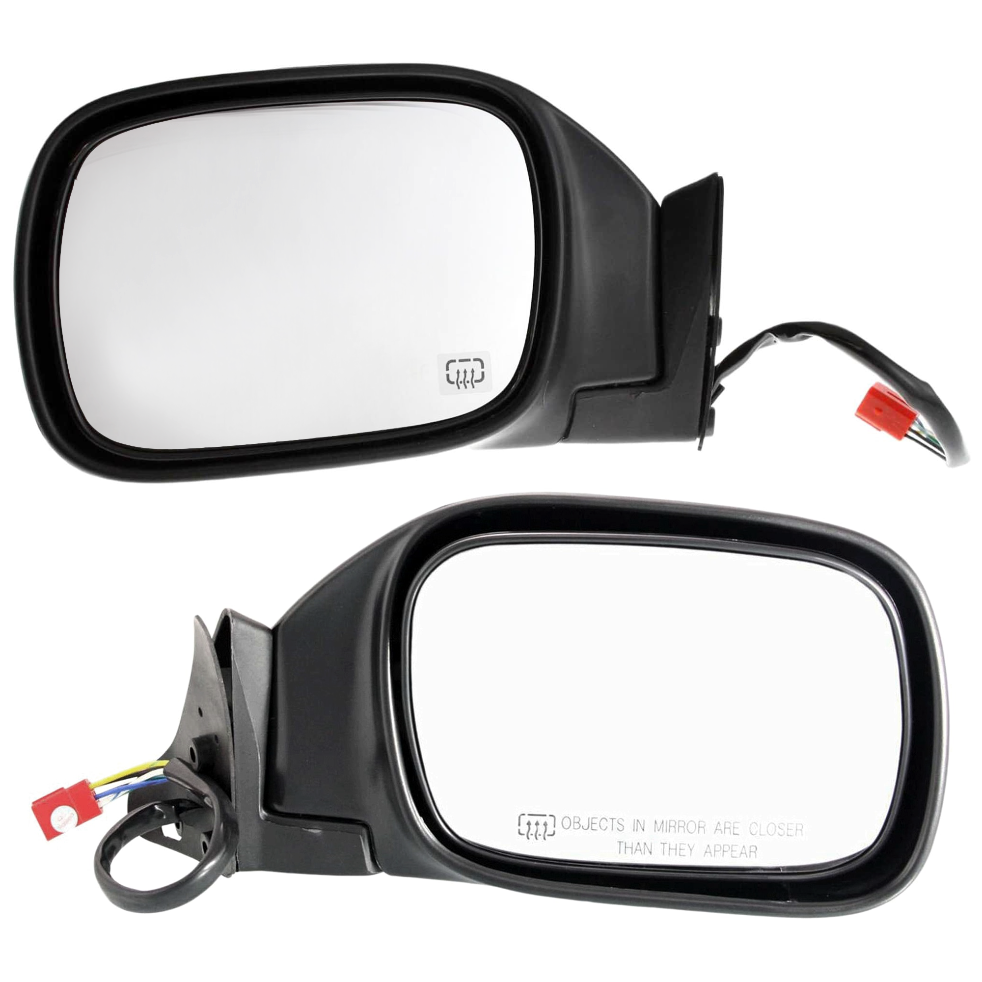 AM CHEROKEE 97-01 MIRROR RH AND LH Power Manual Folding Heated Textured SKU SET JJP28ER Partslink CH1320210 CH1321210 OEM 55154950AC 55154951AC