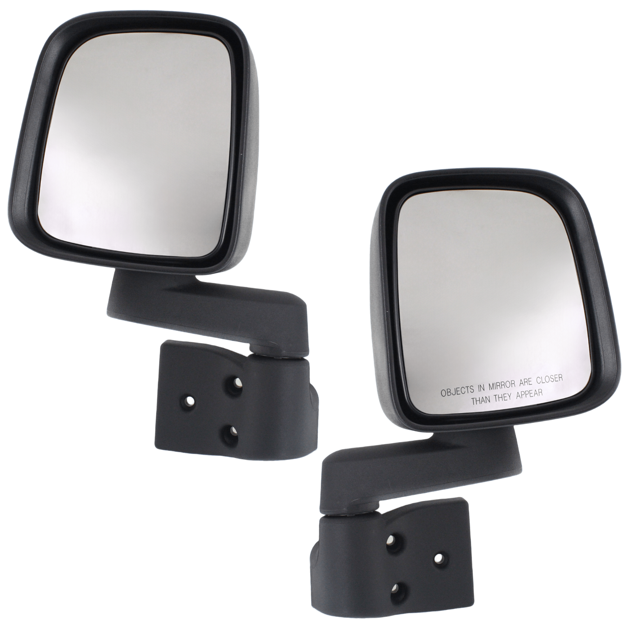 AM WRANGLER 03-06 MIRROR RH AND LH Manual Adjust Manual Folding Non Heated Textured SKU SET JJP28R Partslink CH1320259 CH1320240 CH1320234 CH1321259 CH1321240 CH1321234 OEM 55395060AD 55395060AB 55395066