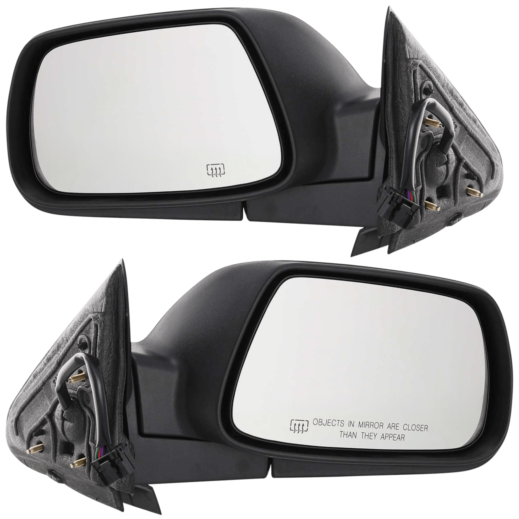 AM GRAND CHEROKEE 05-10 MIRROR RH AND LH Power Manual Folding Heated Textured No Memory SKU SET JJP31ER Partslink CH1320246 CH1321246 OEM 55156452AF 55156453AE