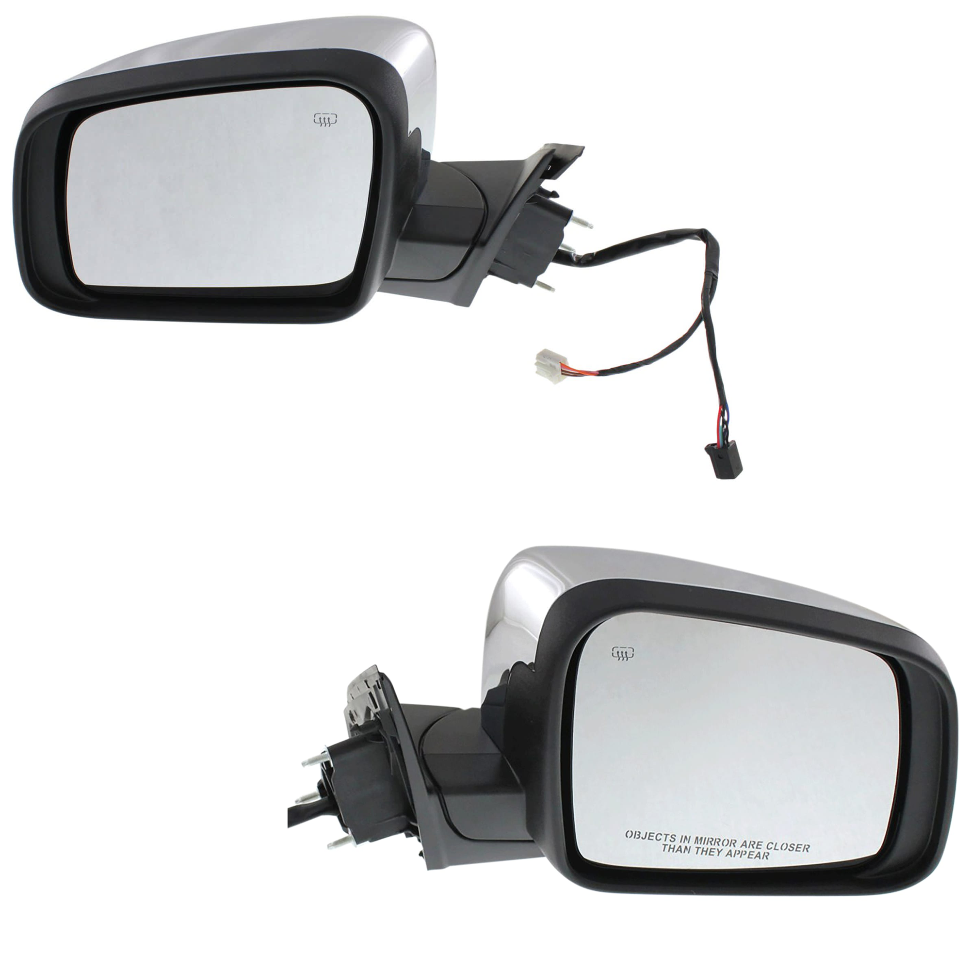 AM GRAND CHEROKEE 11-16 MIRROR RH AND LH Power Manual Folding Heated Chrome w Memory and Signal Light No Auto dimming BSD and Puddle Light Exc. SRT SRT 8 Summit Models SKU SET JJP53ER S Partslink CH1320358 CH1321358 OEM 57010704AJ 57010704AM 68257941