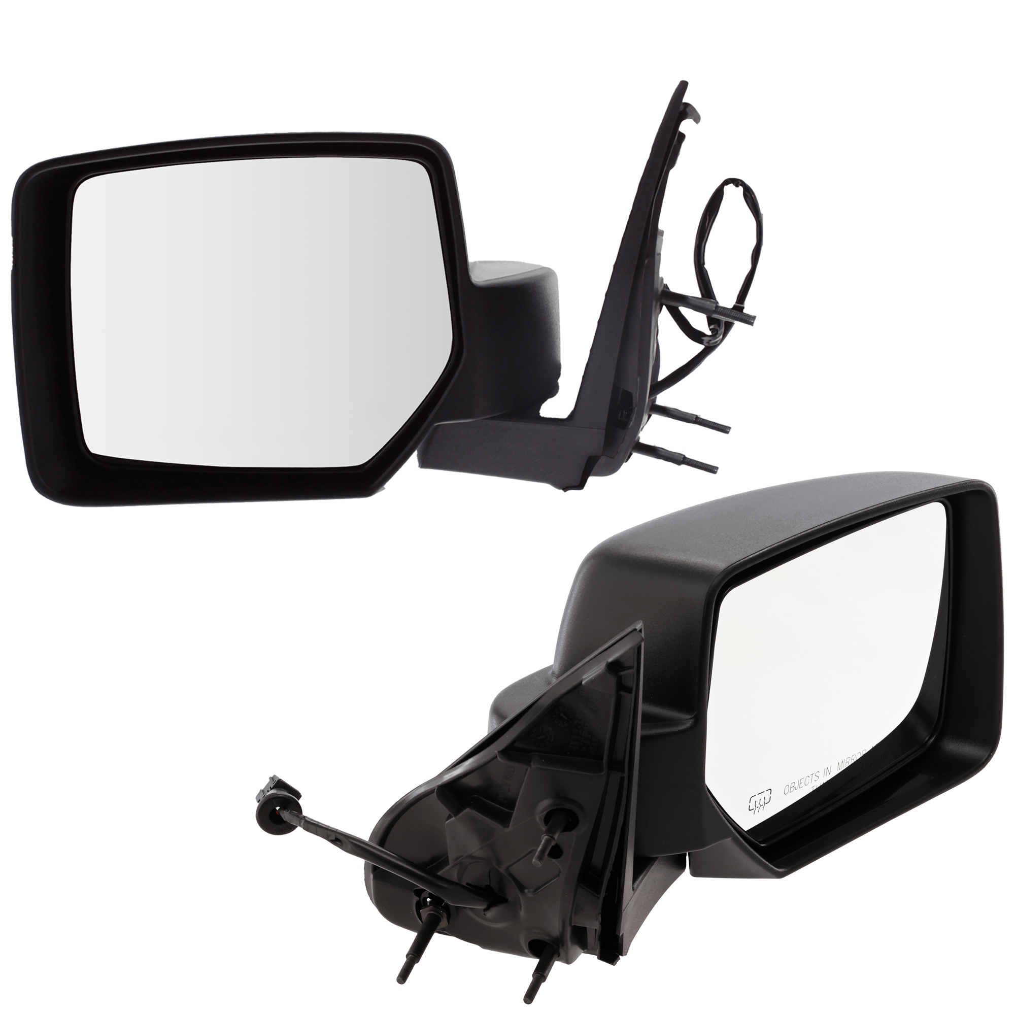 AM LIBERTY 08-12 MIRROR RH AND LH Power Manual Folding Heated Textured No Memory and Prong Connector w 8 Hole 5 Pin Plug SKU SET JJP57ER Partslink CH1320371 CH1321371 OEM 57010078AF PFM 57010185AF PFM