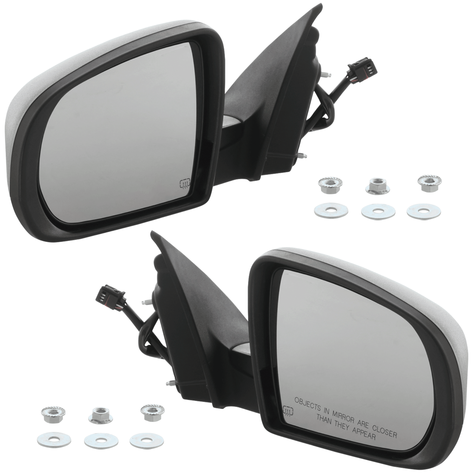 AM CHEROKEE 14-18 MIRROR RH AND LH Power Manual Folding Heated Textured No Auto dimming BSD Memory and Signal Light SKU SET JJP60ER Partslink CH1320373 CH1321373 OEM 68164060AD 68164061AD
