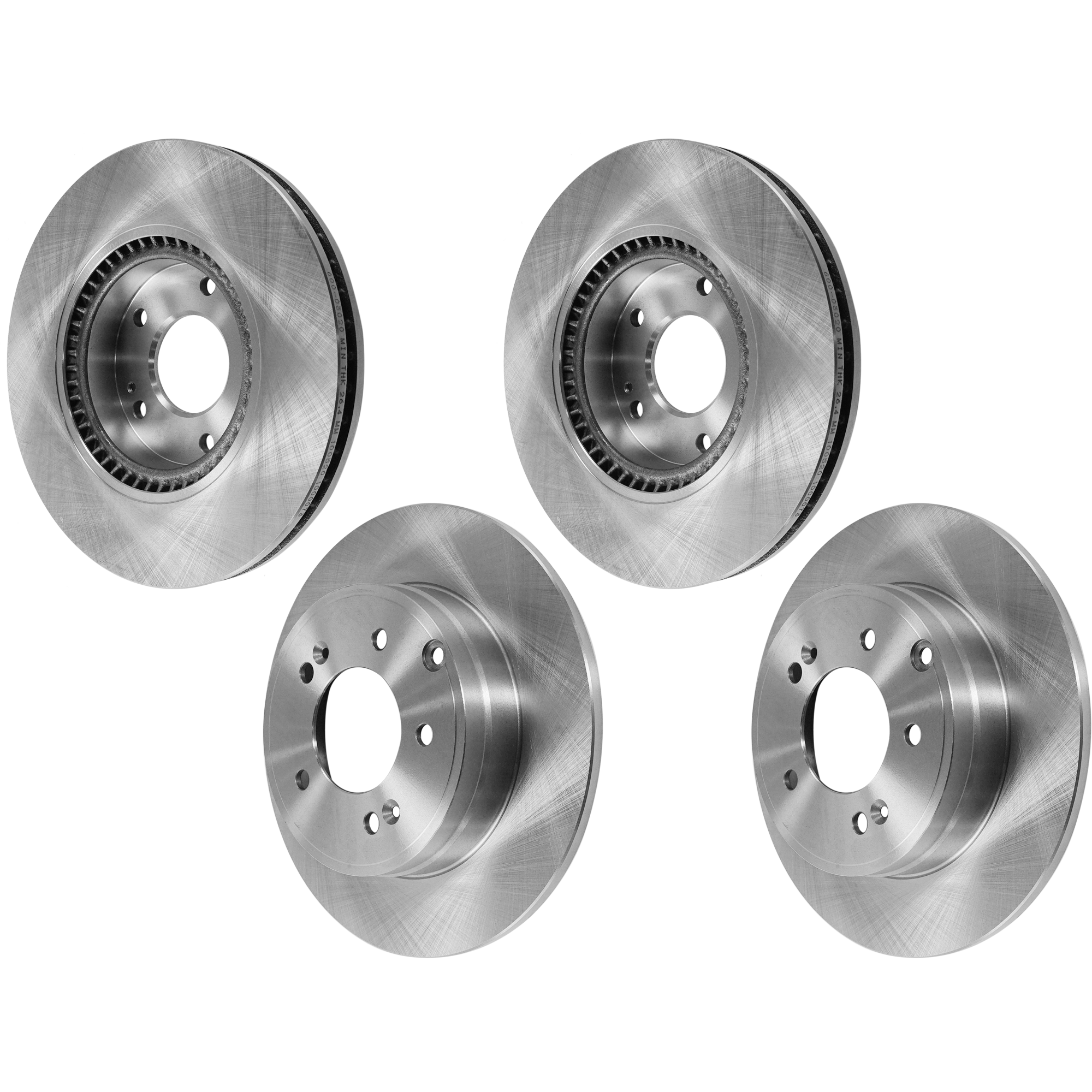 AM SONATA 05-15 OPTIMA 11-16 FRONT AND REAR BRAKE DISC 4 Wheel Set SKU SET JK27110020-4 A OEM 517123K100-584110A100