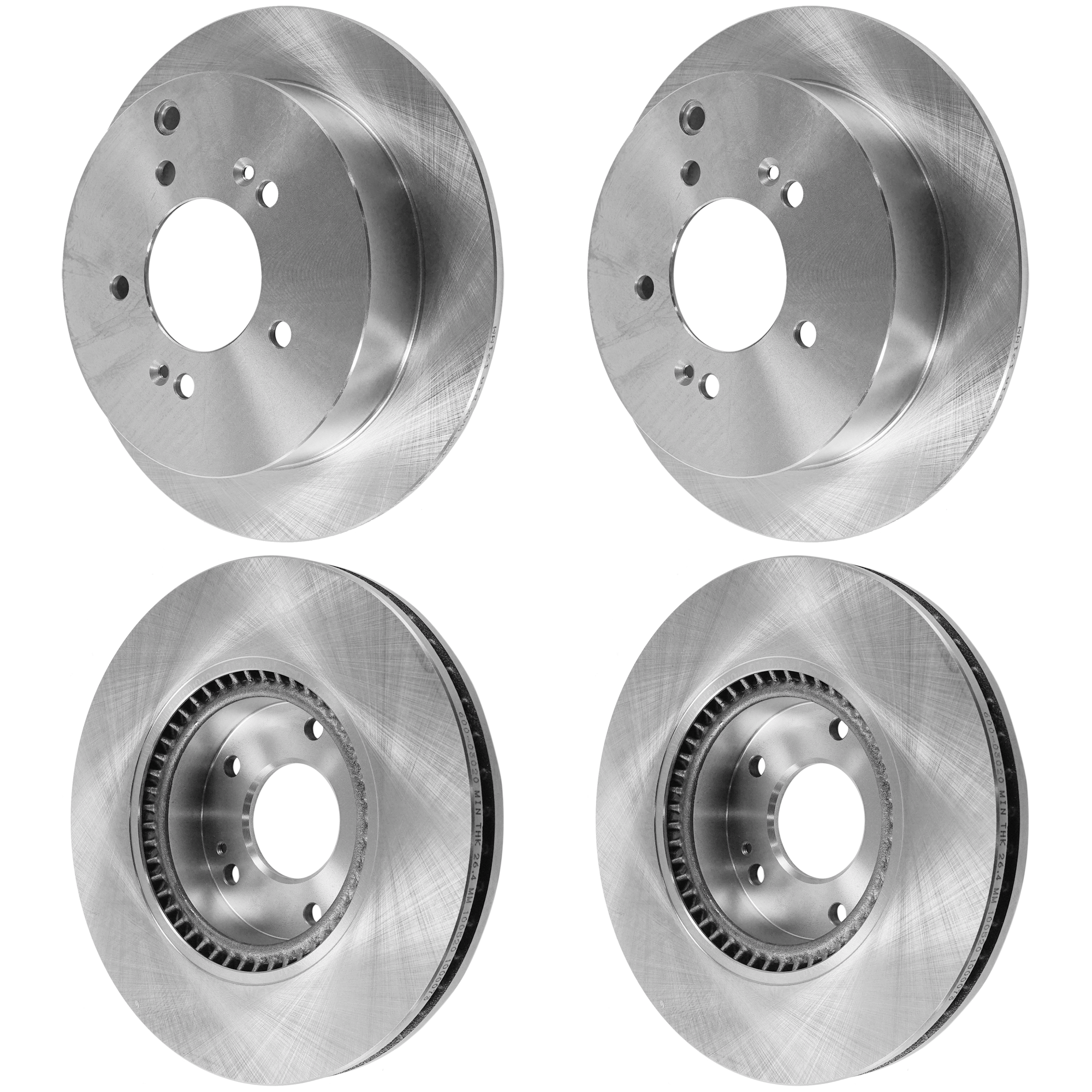AM TUCSON 10-15 SPORTAGE 11-16 FRONT AND REAR BRAKE DISC 4 Wheel Set SKU SET JK27110020-4 B OEM 517123K100-584113A300