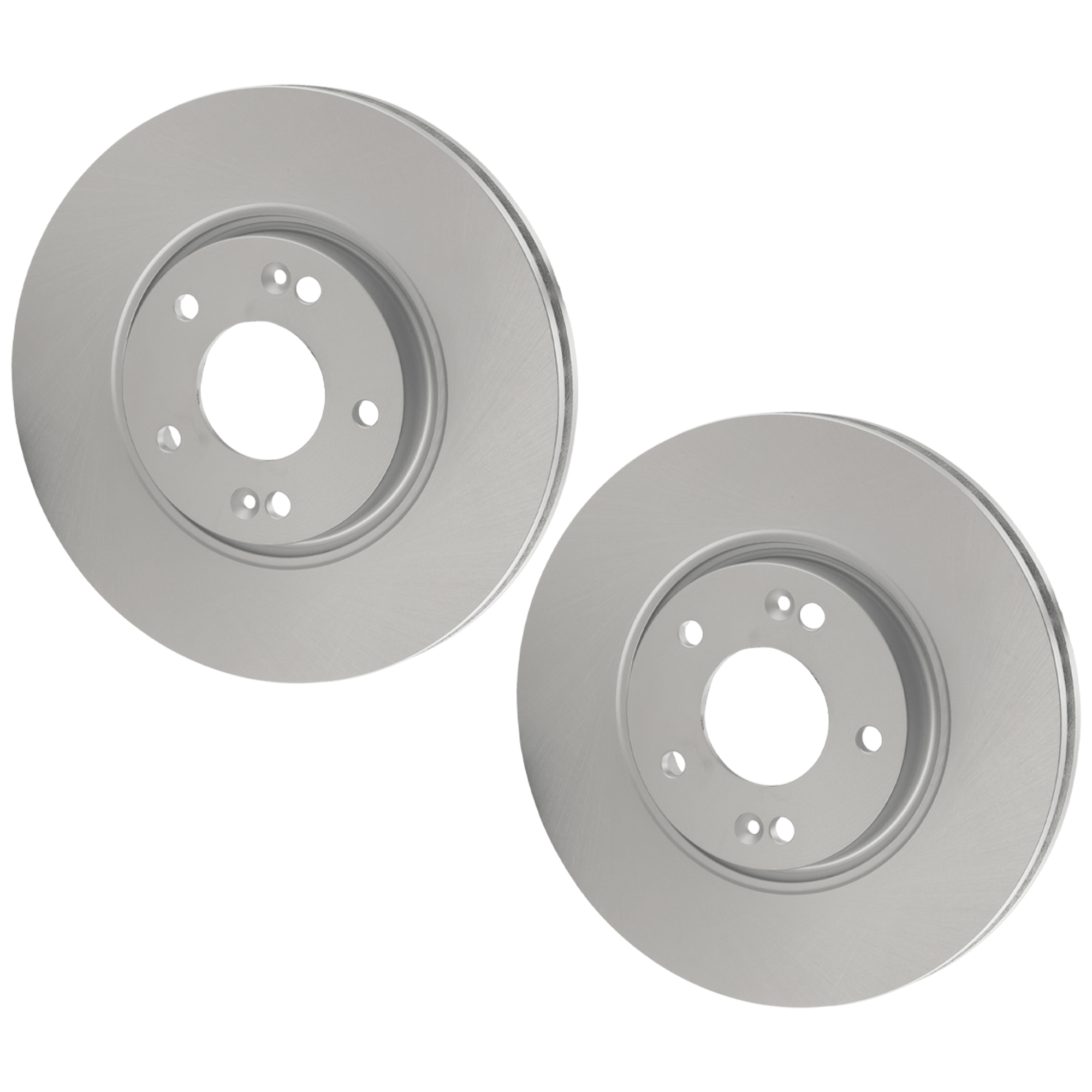 AM SONATA 05-15 TUCSON 10-15 FORTE 10-18 FRONT BRAKE DISC RH AND LH Plain Surface G Coated Cast Iron Vented 5 Lugs SKU SET JK27110020G 2 OEM 517123K100 PFM