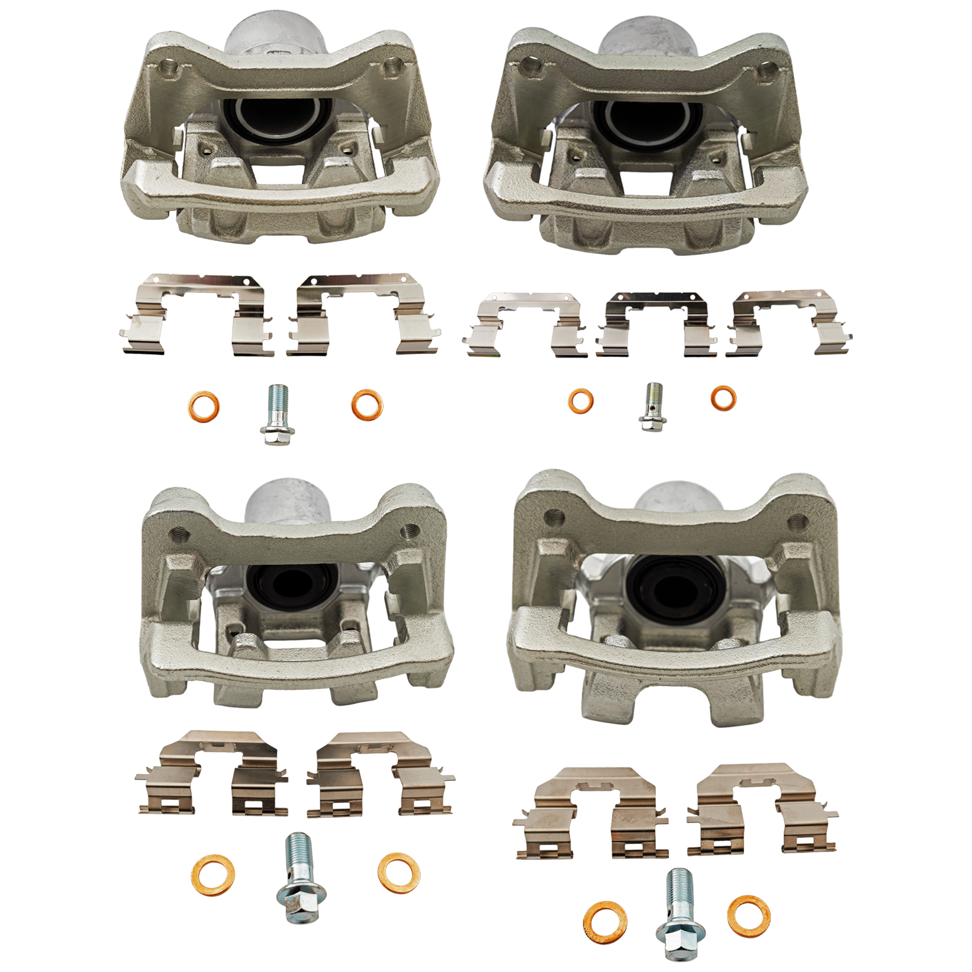 AM OPTIMA 11-15 SONATA 12-15 FRONT AND REAR BRAKE KIT WITH CALIPERS 2 Wheel Set Includes 4 Brake Caliper SKU SET JK27160001 A