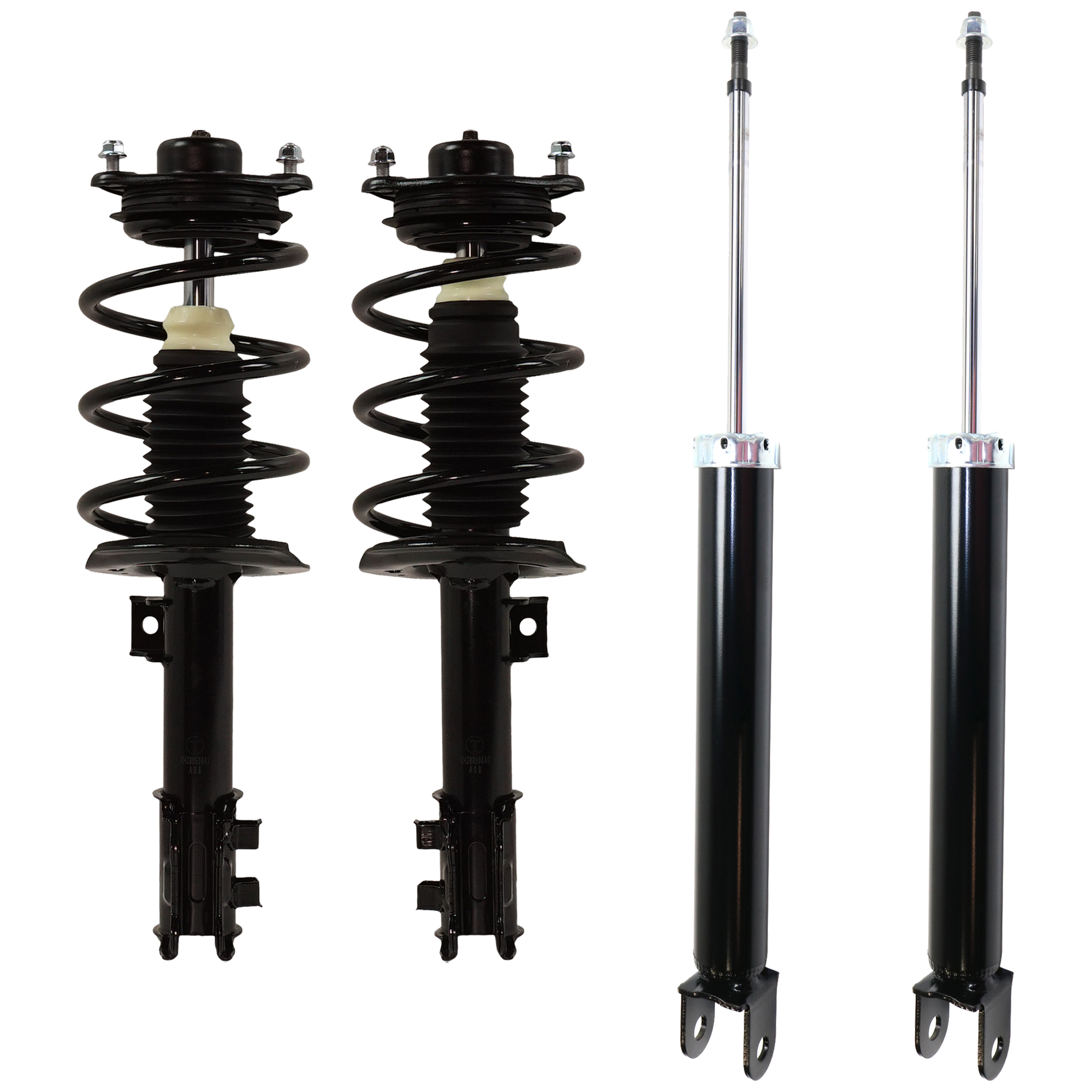 AM SONATA 11-11 FRONT AND REAR SHOCK ABSORBER RH AND LH Gas Charged Twin tube Set of 4 SKU SET JK280307-3 OEM 172586-1333505L SR4641-1333504