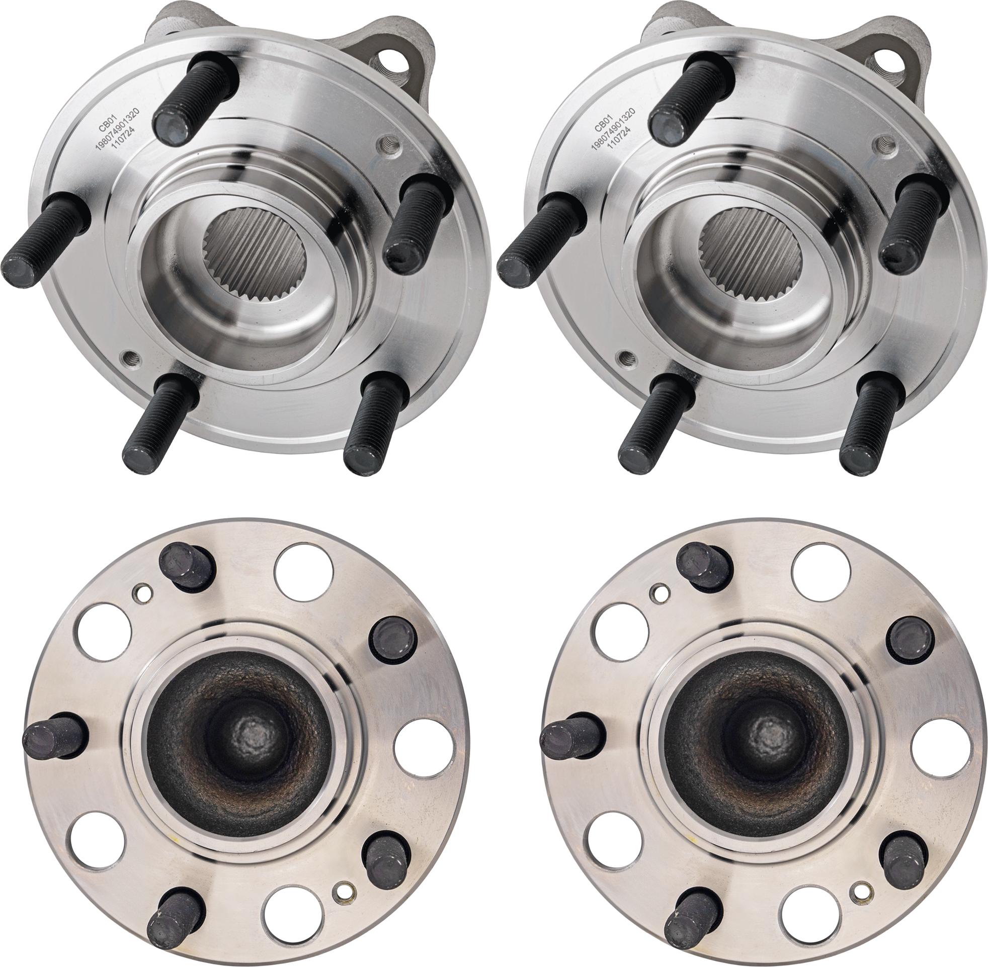 AM OPTIMA 16-19 SONATA 15-19 FRONT AND REAR HUB ASSEMBLY RH AND LH SKU SET JK28370002