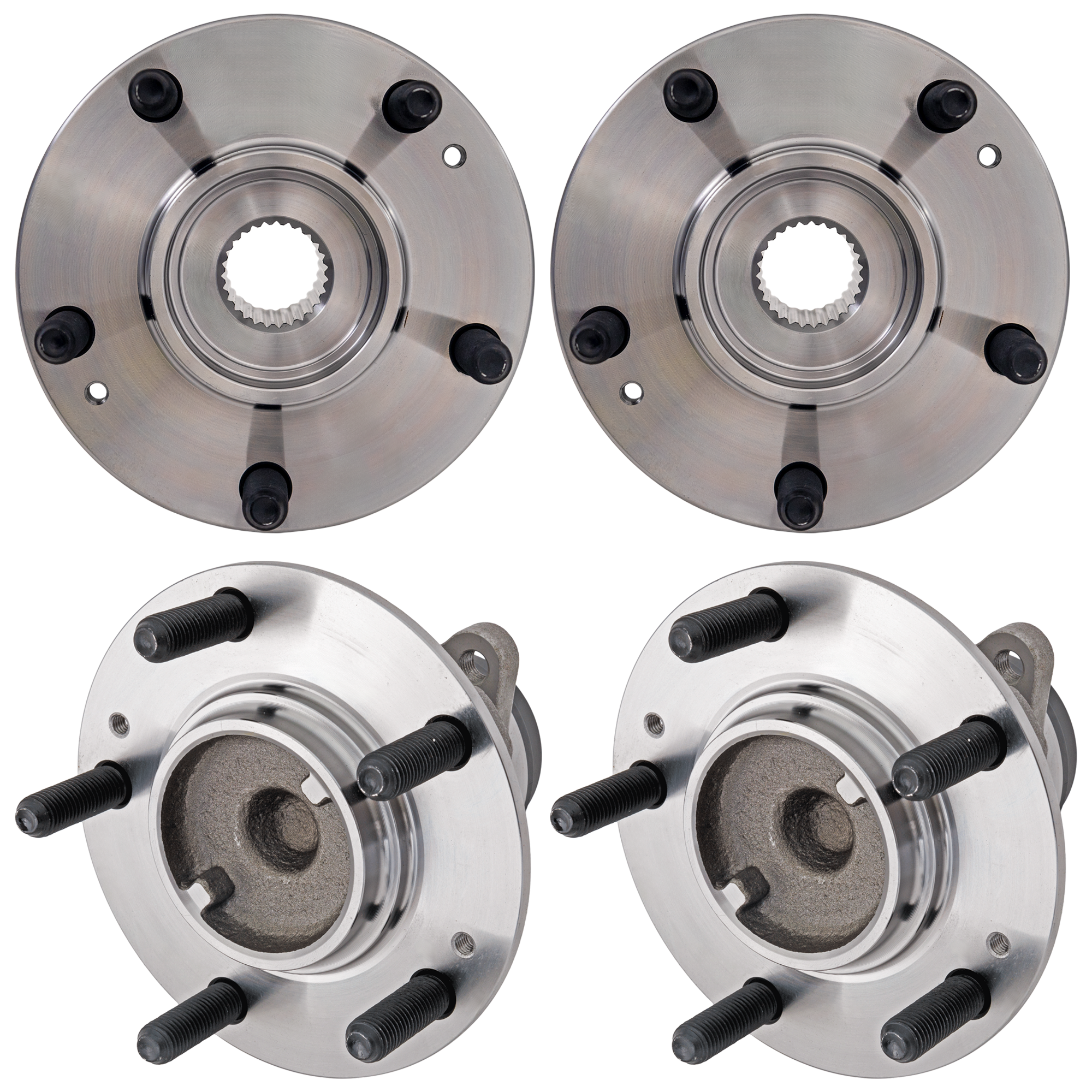 AM FORTE FORTE KOUP 10-13 FRONT AND REAR HUB ASSEMBLY RH AND LH 5 Studs 5 x 4.5 in. Bolt Pattern SKU SET JK283704-4 B OEM 517502H000-527301M000