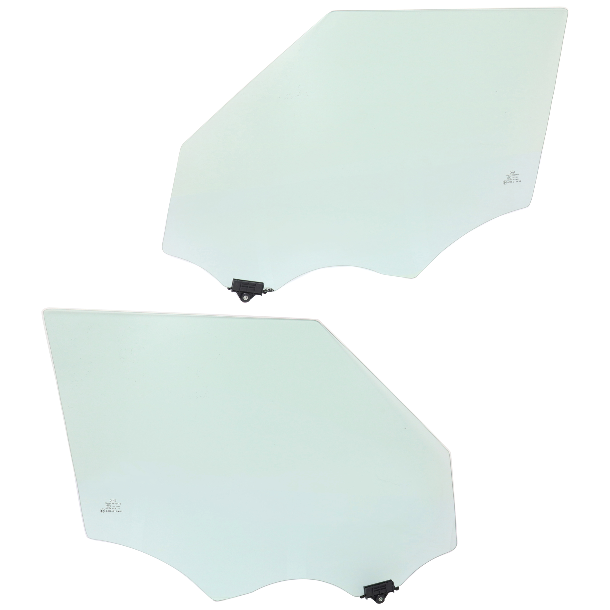 AM KIA SOUL 14-19 FRONT DOOR GLASS RH AND LH Green Tint SKU SET JK480107 OEM 82410B2000 FD26075GTYN 82410B2