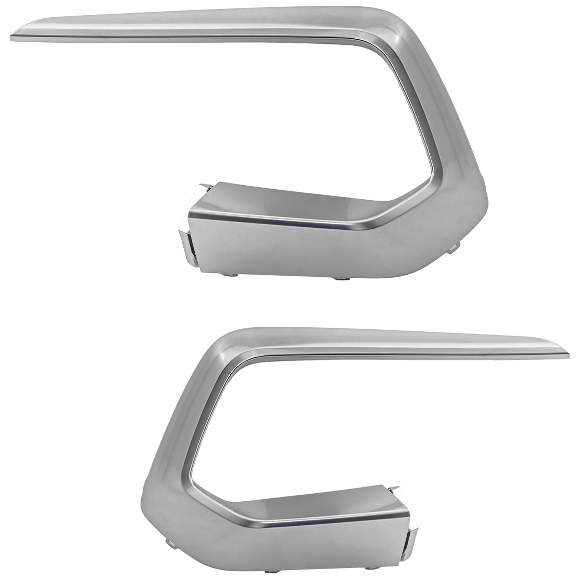 AM SPORTAGE 23-23 REAR BUMPER MOLDING RH AND LH Side Cover Chrome SX SX Prestige Models SKU SET JK76350005 Partslink KI1146106 KI1147106 OEM 86697DW100-86698DW100
