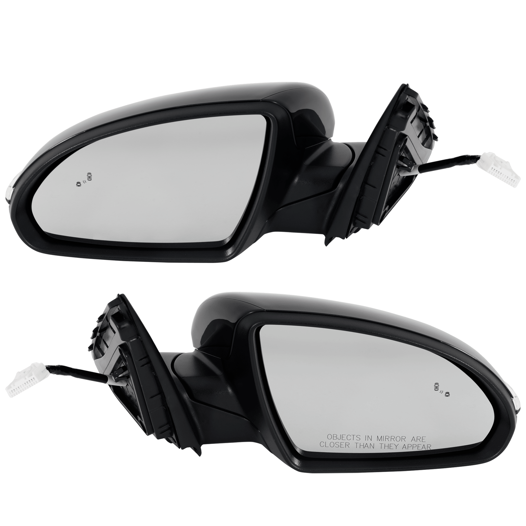 AM OPTIMA 19-20 MIRROR RH AND LH Power Manual Folding Heated Paintable w BSD Memory and Signal Light SKU SET JKA100ER S Partslink KI1320224 KI1321224 OEM 87610D5220-87620D5220