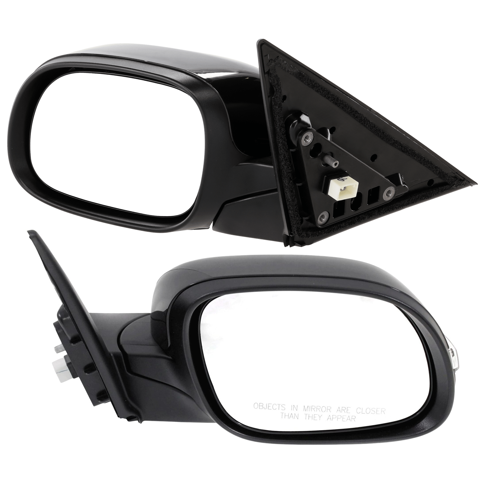 AM SOUL 14-19 MIRROR RH AND LH Power Manual Folding Non Heated Paintable w Signal Light No Memory and Puddle Light SKU SET JKA55ER S Partslink KI1320195 KI1321195 OEM 87610B2540-87620B2540