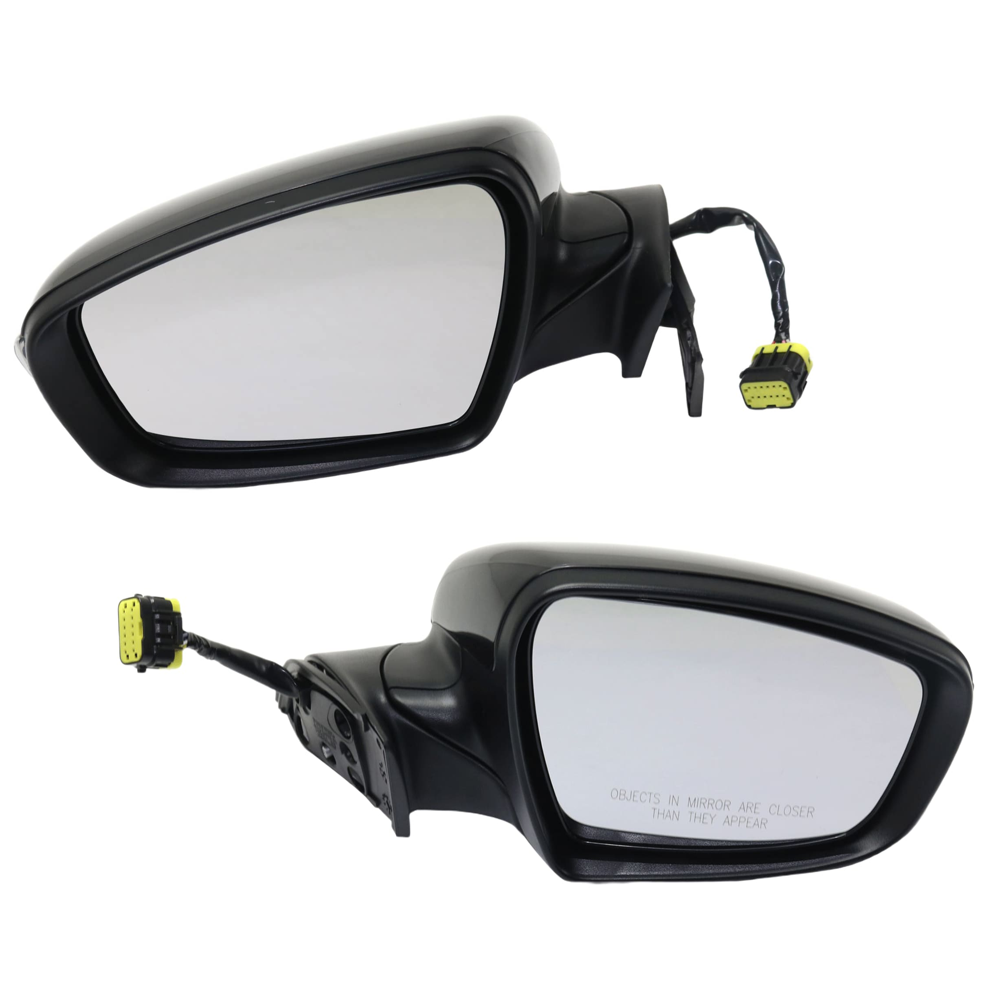 AM FORTE FORTE5-17-18 MIRROR RH and LH Power Pw Folding Heated No BSD w Puddle Light and Signal Light Paintable SKU SET JKA71ER S Partslink KI1320214 KI1321214 OEM 87610B0030-87620B0030