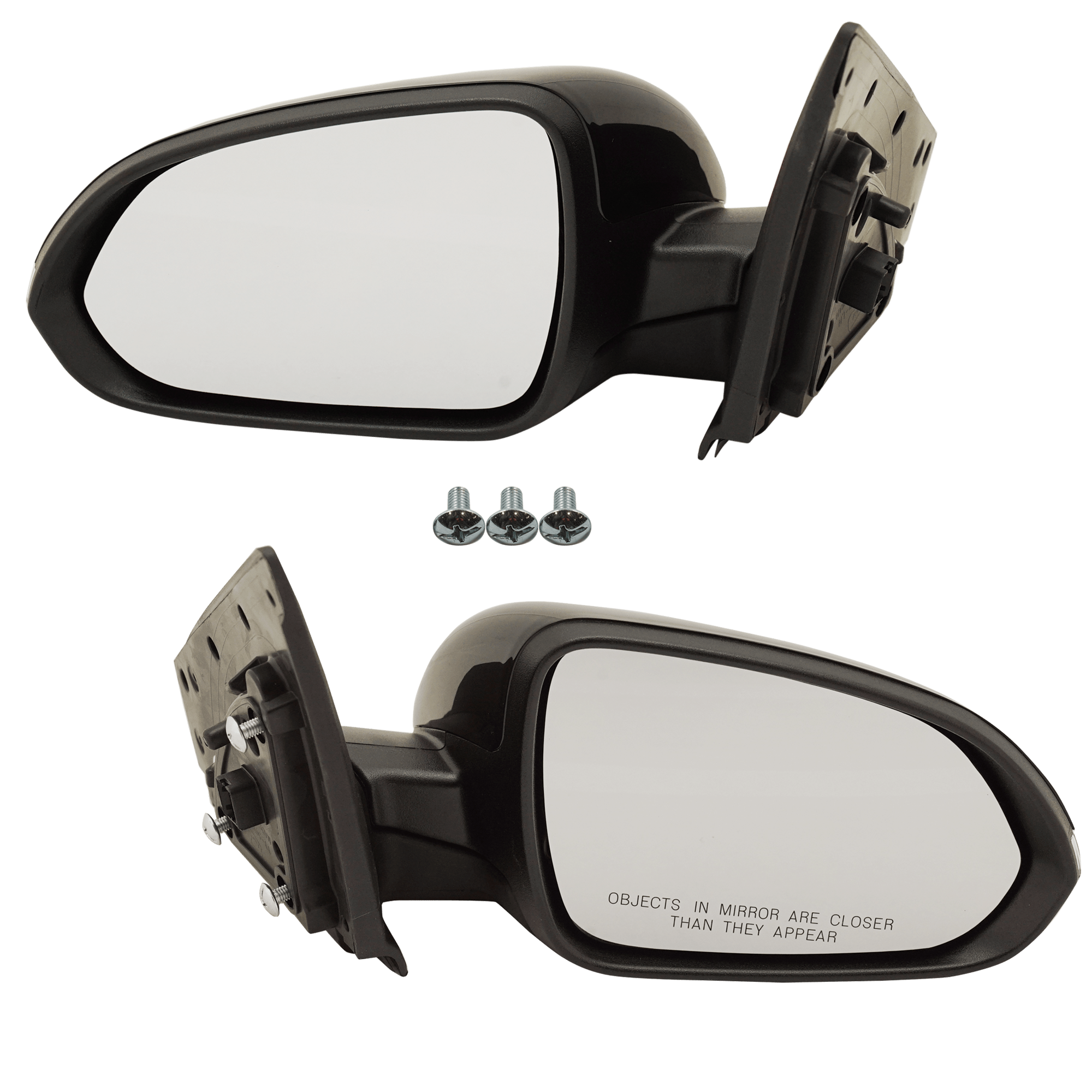 AM RIO 18-20 MIRROR RH AND LH Power Manual Folding Heated Paintable w Signal Light 18-18 EX S Models SKU SET JKA89ER S Partslink KI1320219 KI1321219 OEM 87610H9160 PFM 87620H9020 PFM