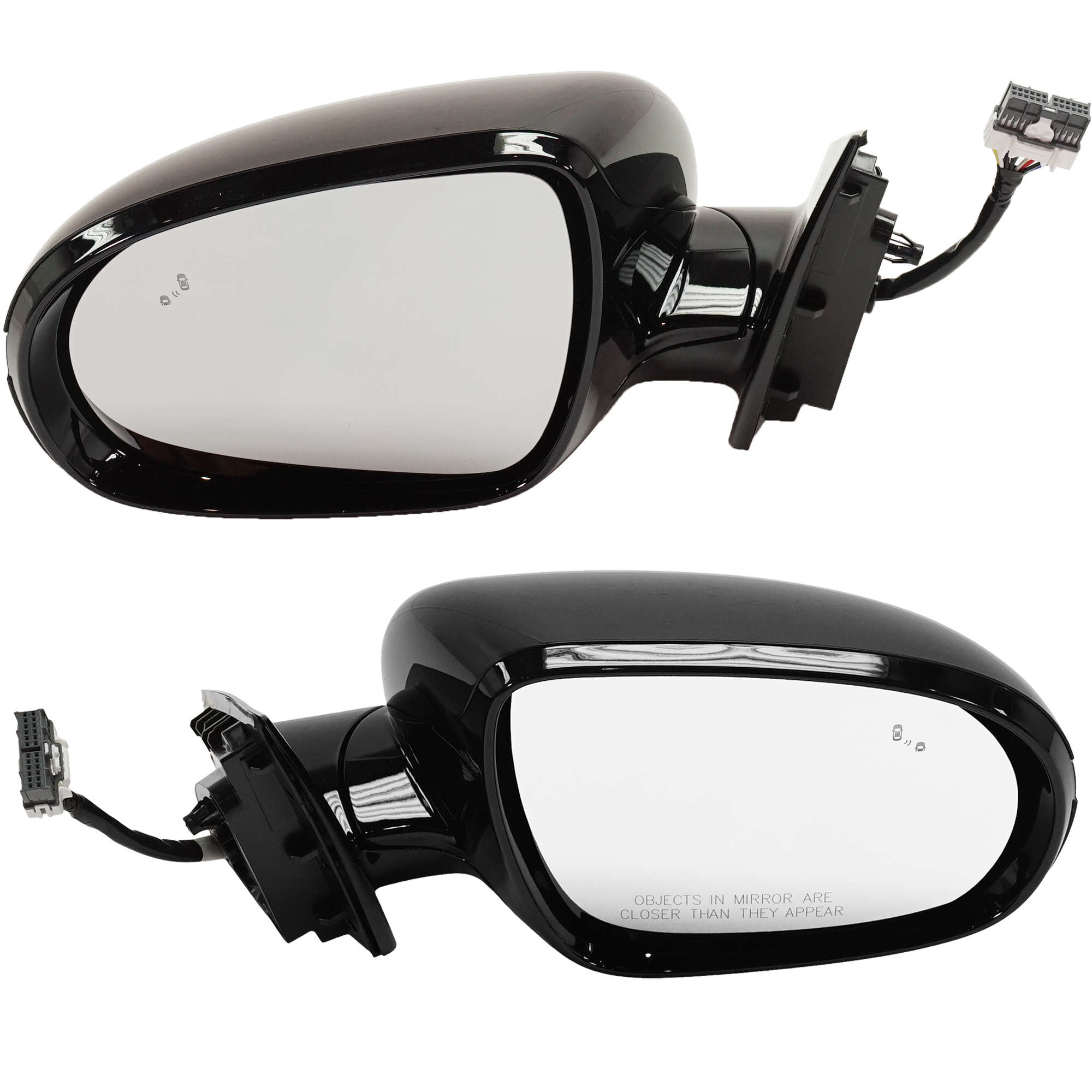 AM SORENTO 16-18 MIRROR RH AND LH Power Power Folding Heated Paintable w BSD and Signal Light No Memory SKU SET JKA94ER S Partslink KI1320209 KI1321209 OEM 87610C6150-87620C6150