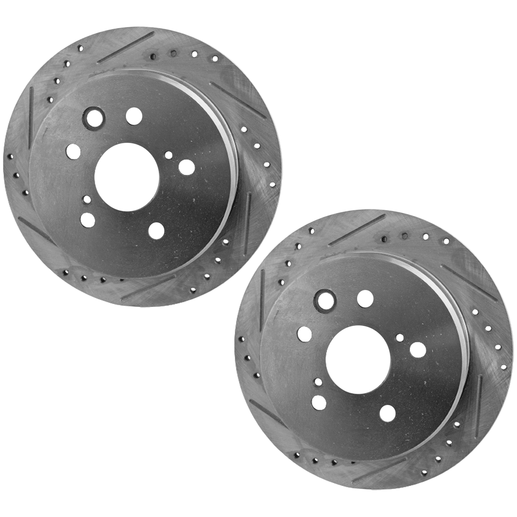 AM IS250-06-15 REAR BRAKE DISC RH AND LH Drilled and Slotted SKU SET JL27110017DRS2 OEM 31447-44665-900550-60075016-31