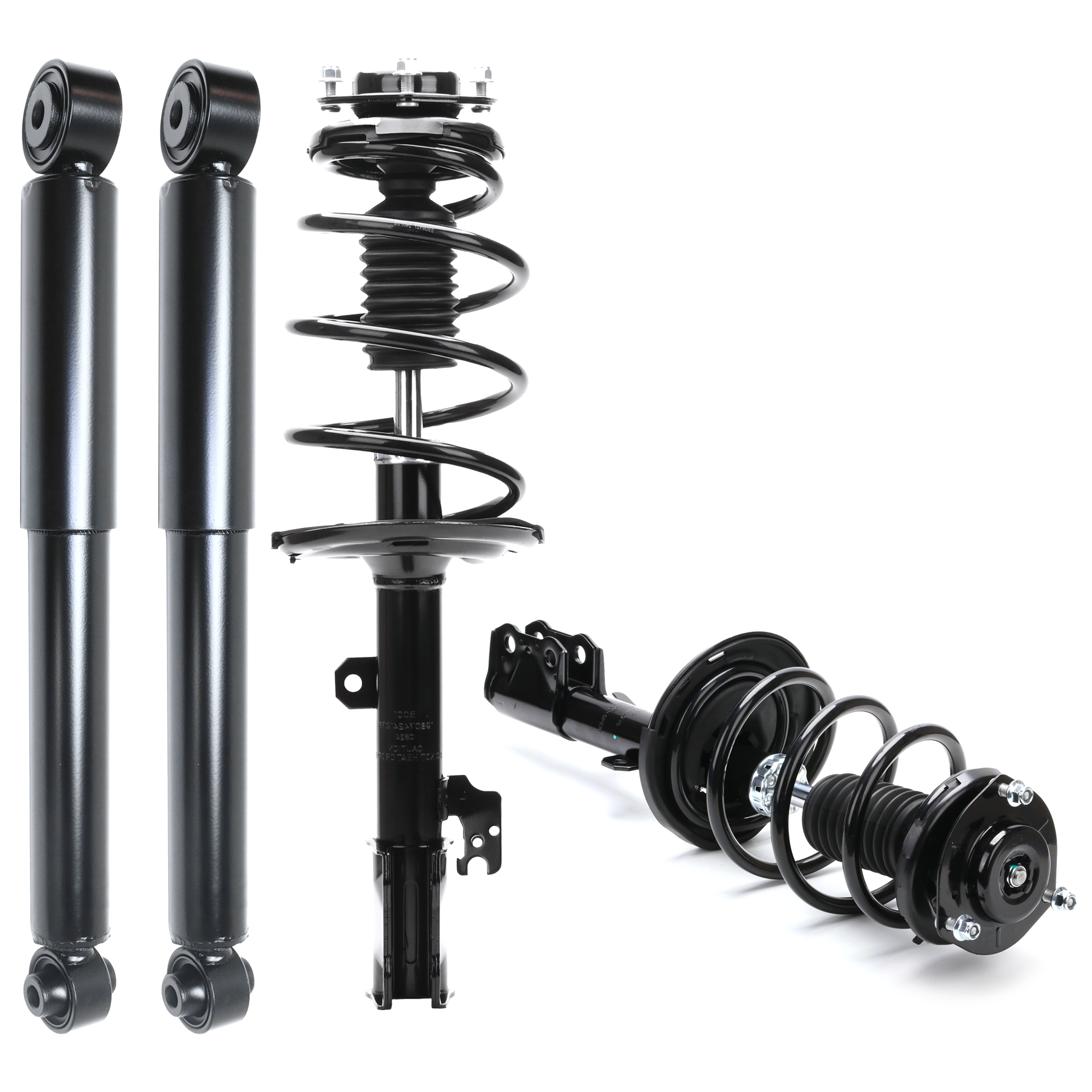 AM RX350 RX450H 10-15 FRONT AND REAR SHOCK AND FULLY LOADED STRUT RH AND LH Set of 4 SKU SET JL28050015-4 OEM 4851080580-2701539577 G57563