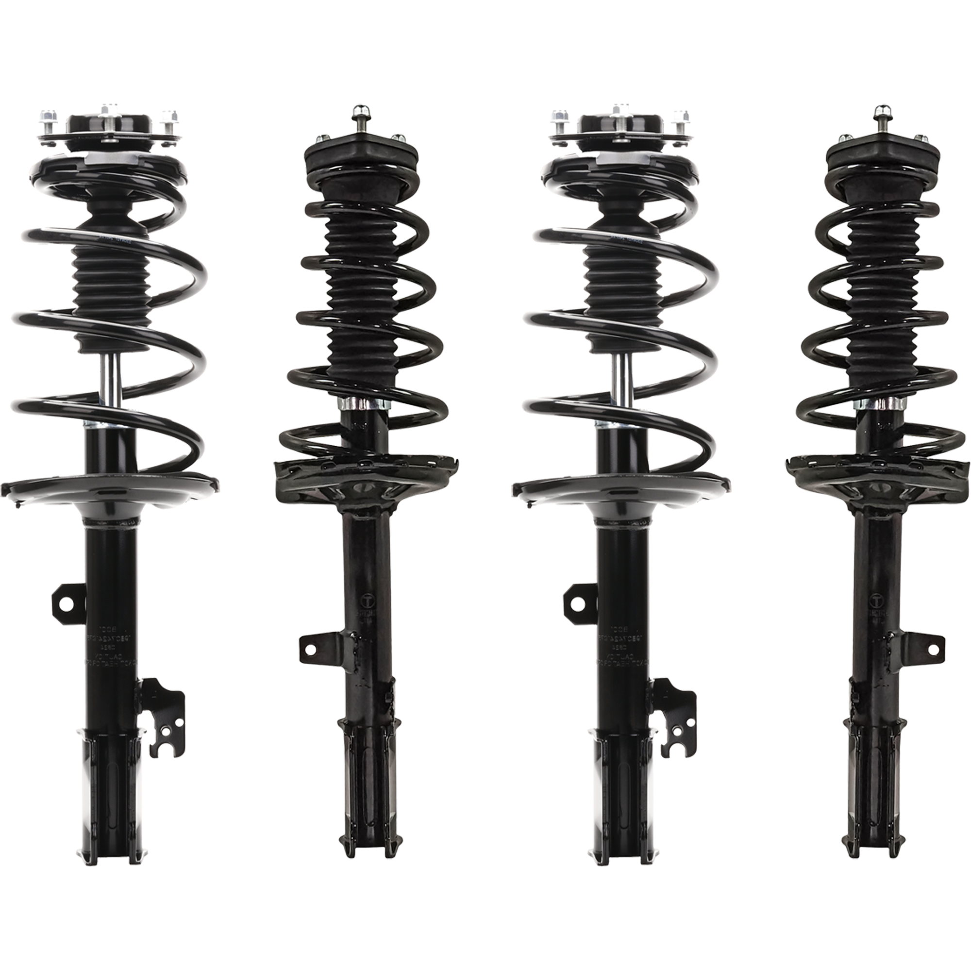 AM HIGHLANDER 11-13 FRONT AND REAR FULLY LOADED STRUT RH AND LH Gas Charged Twin tube Set of 4 SKU SET JL28050015 A OEM 2701552591-810410-172486-15