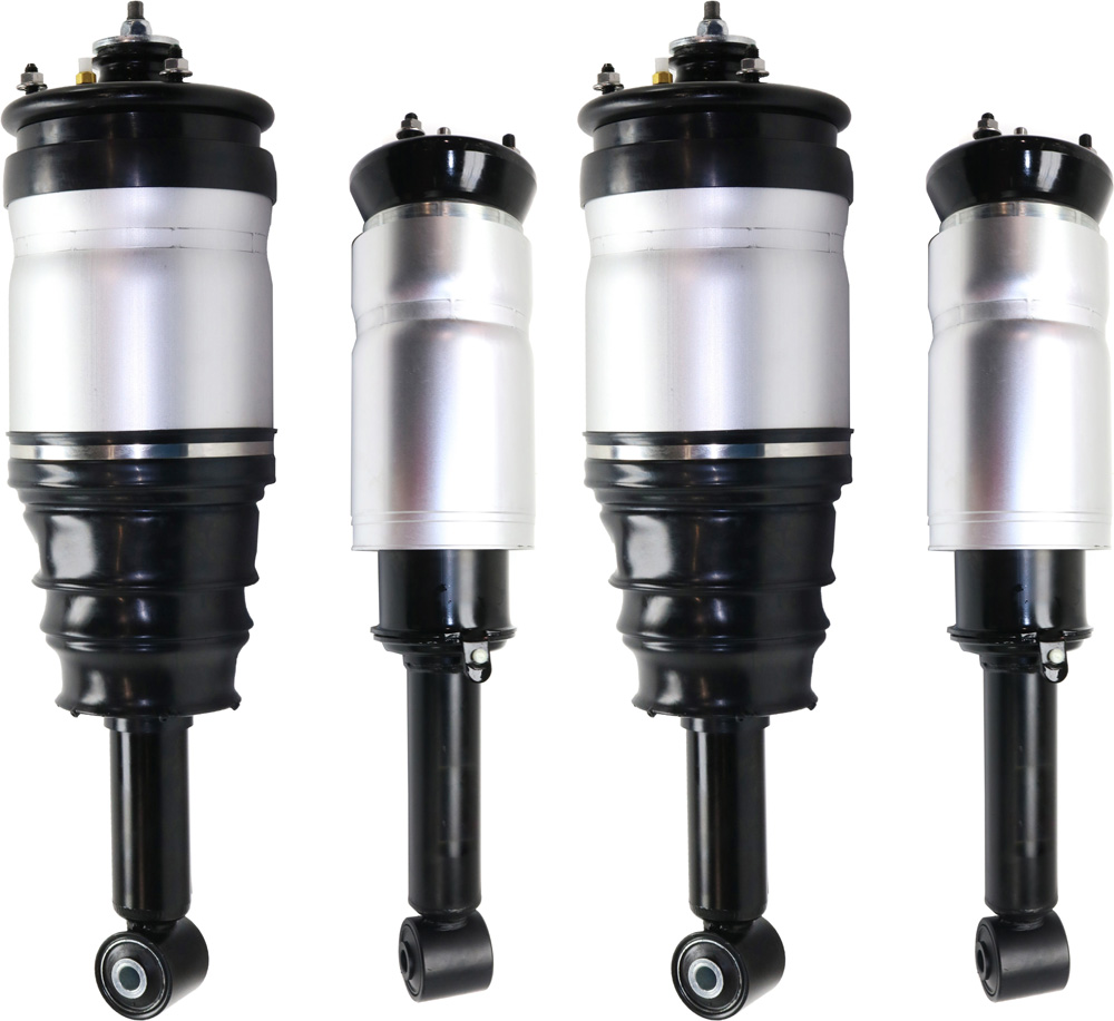AM RANGE ROVER SPORT 06-13 LR3-07-09 FRONT AND REAR AIR STRUT RH AND LH Gas Charged Twin tube Set of 4 SKU SET JL280512-4 OEM LR016414 LR016415 LR016416 LR0