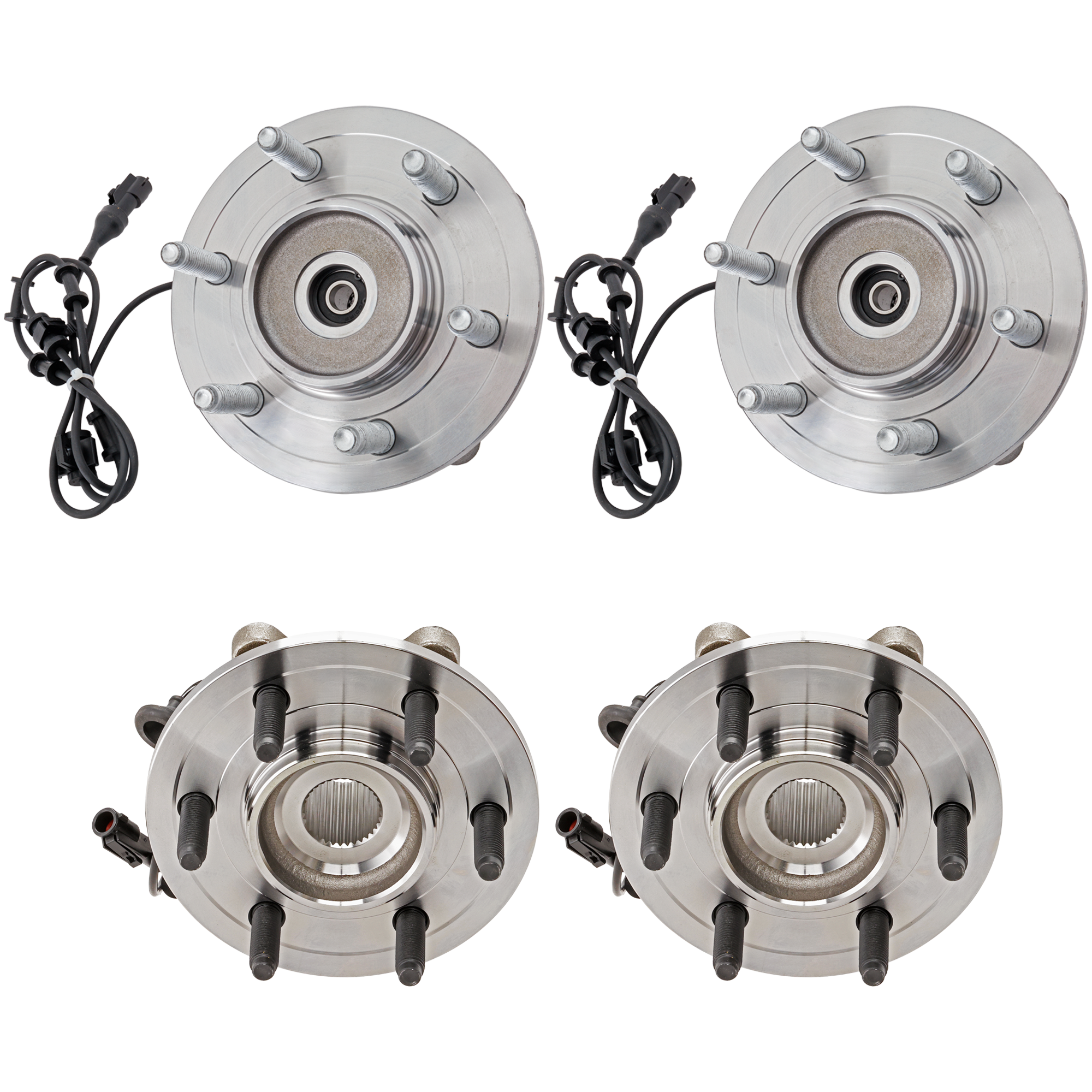 AM EXPEDITION NAVIGATOR 03-06 FRONT AND REAR HUB ASSEMBLY RH AND LH 4WD SKU SET JL283701-4 OEM 6L1Z1104E 6L1Z1109F