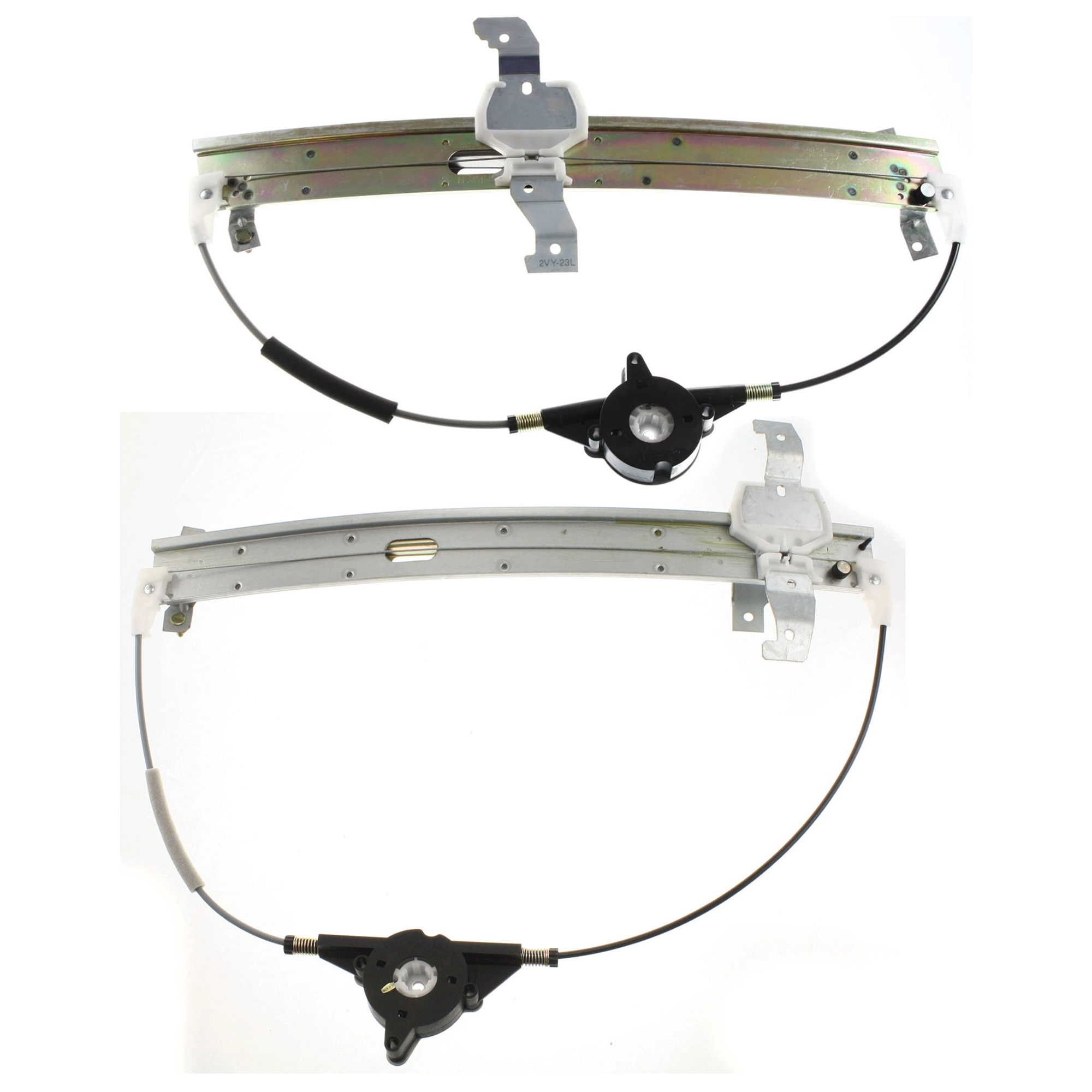 AM TOWN CAR 90-93 FRONT AND REAR WINDOW REGULATOR LH Power w o Motor SKU SET JL462902-2L Partslink FO1350105 FO1550101 OEM F2VY5423209A F2VY5427009A