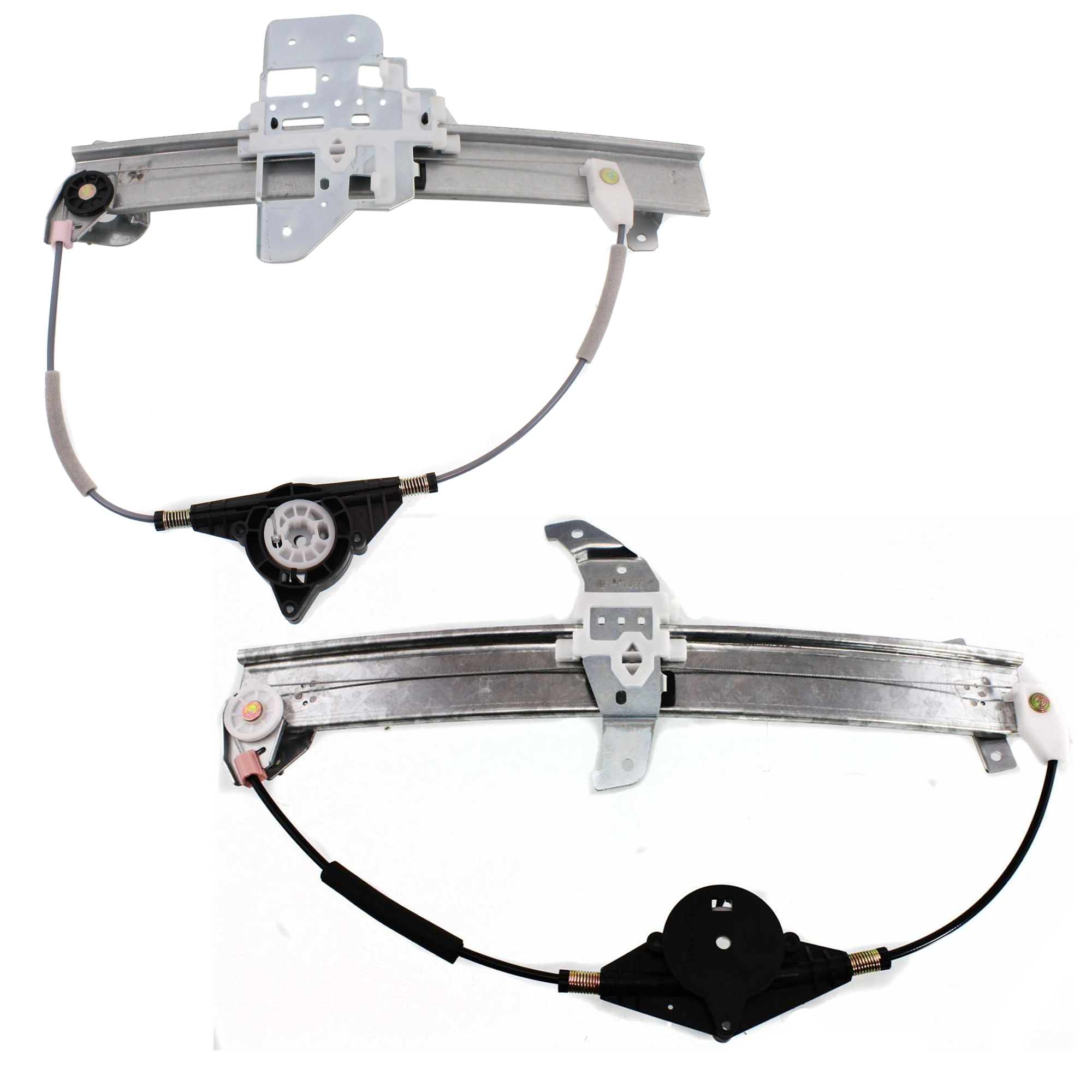 AM TOWN CAR 95-97 FRONT AND REAR WINDOW REGULATOR LH Power w o Motor SKU SET JL462906 Partslink FO1350108 FO1550107 OEM F3VY5423209A F5VY5427009A