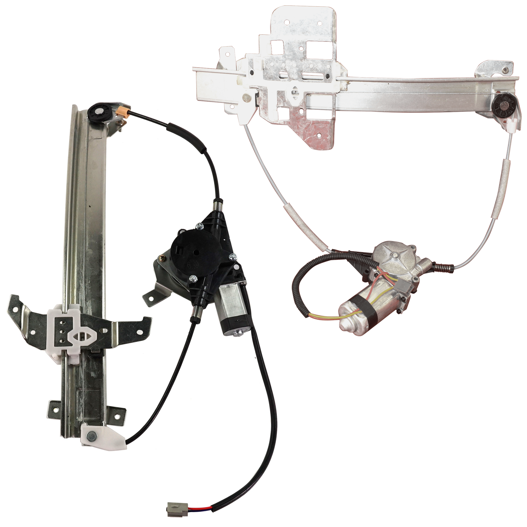 AM TOWN CAR 95-97 FRONT AND REAR WINDOW REGULATOR RH Power w Motor SKU SET JL462913-2R Partslink FO1351124 FO1551107 OEM 1W7Z5423394AA F2VY5423394B F3V