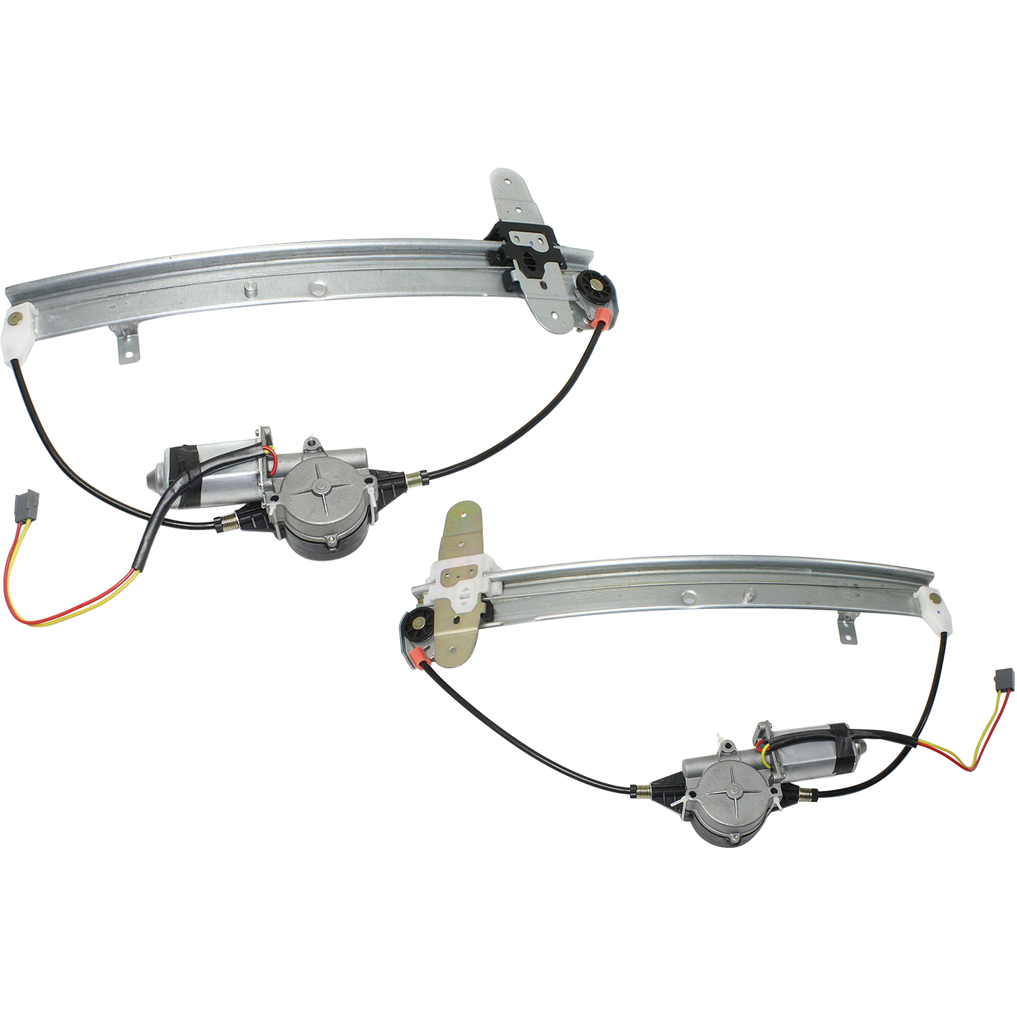 AM TOWN CAR 98-11 FRONT AND REAR WINDOW REGULATOR RH AND LH Power With Motor SKU SET JL462923-4 Partslink FO1550109 FO1551109 OEM 7W1Z5427000A PFM 7W1Z5427001A
