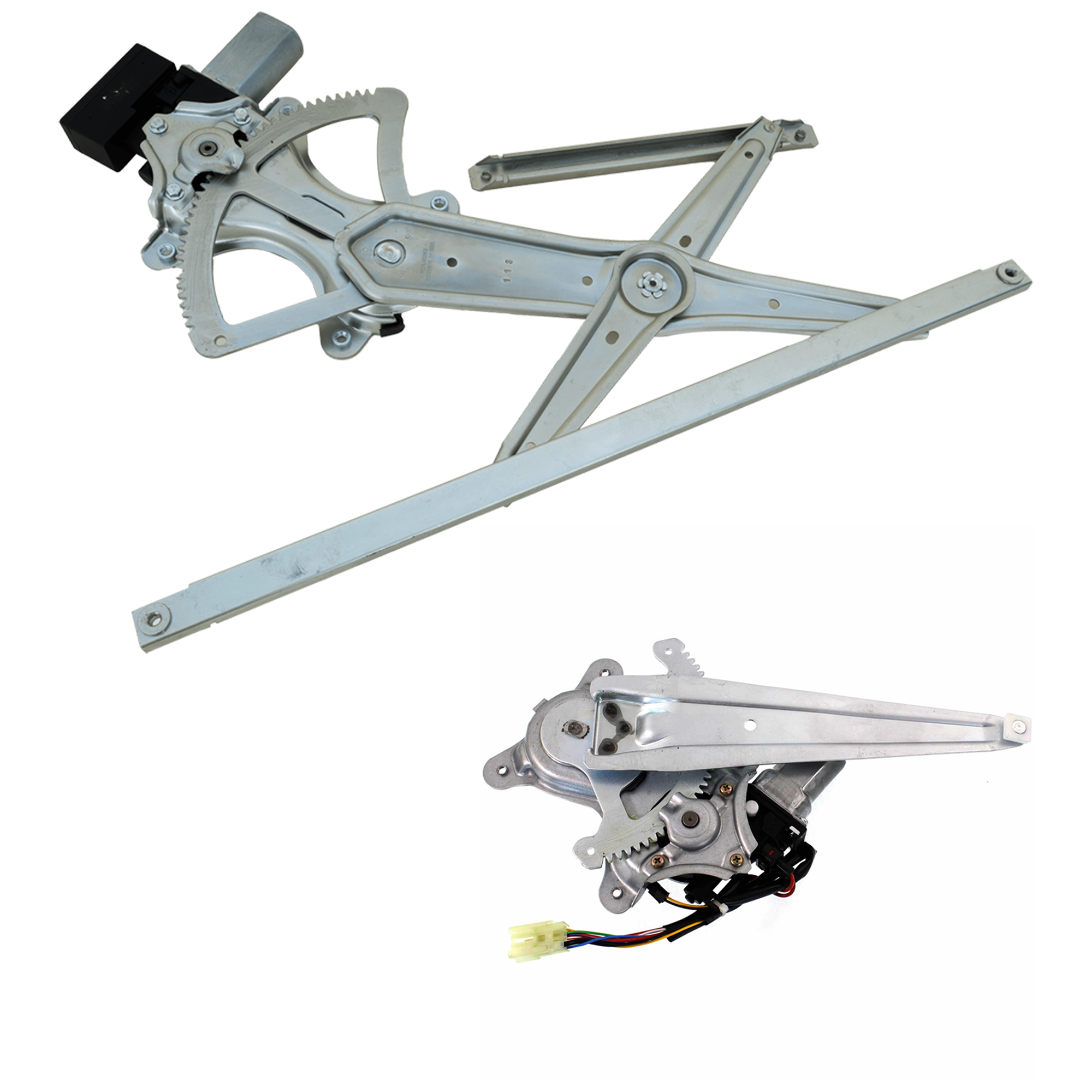 AM ES330-04-06 FRONT AND REAR WINDOW REGULATOR LH Power w Motor and Anti Pinch 5 Pins SKU SET JL462962 OEM 6980233070 PFM 6980433040 PFM