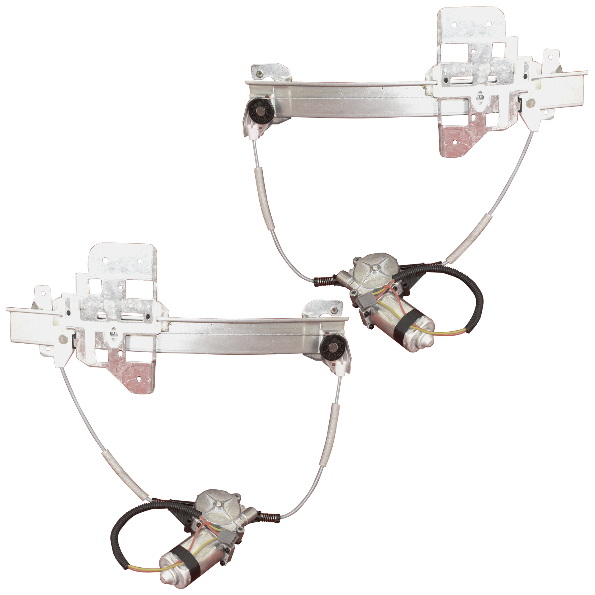 AM TOWN CAR 95-97 REAR WINDOW REGULATOR RH AND LH Power With Motor SKU SET JL491715 Partslink FO1551107 OEM F5VY5427008A F5VY5427009A PFM