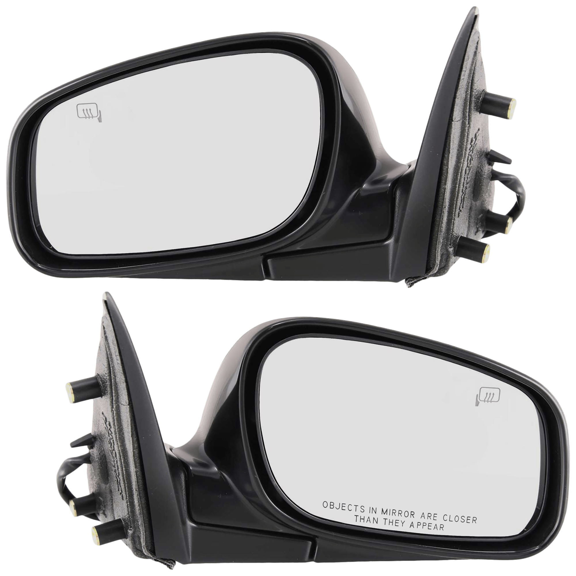 AM TOWN CAR 98-02 MIRROR RH AND LH Power Manual Folding Heated Paintable No Memory SKU SET JLN10ER Partslink FO1320204 FO1321204 OEM XW1Z17682AA XW1Z17682BA