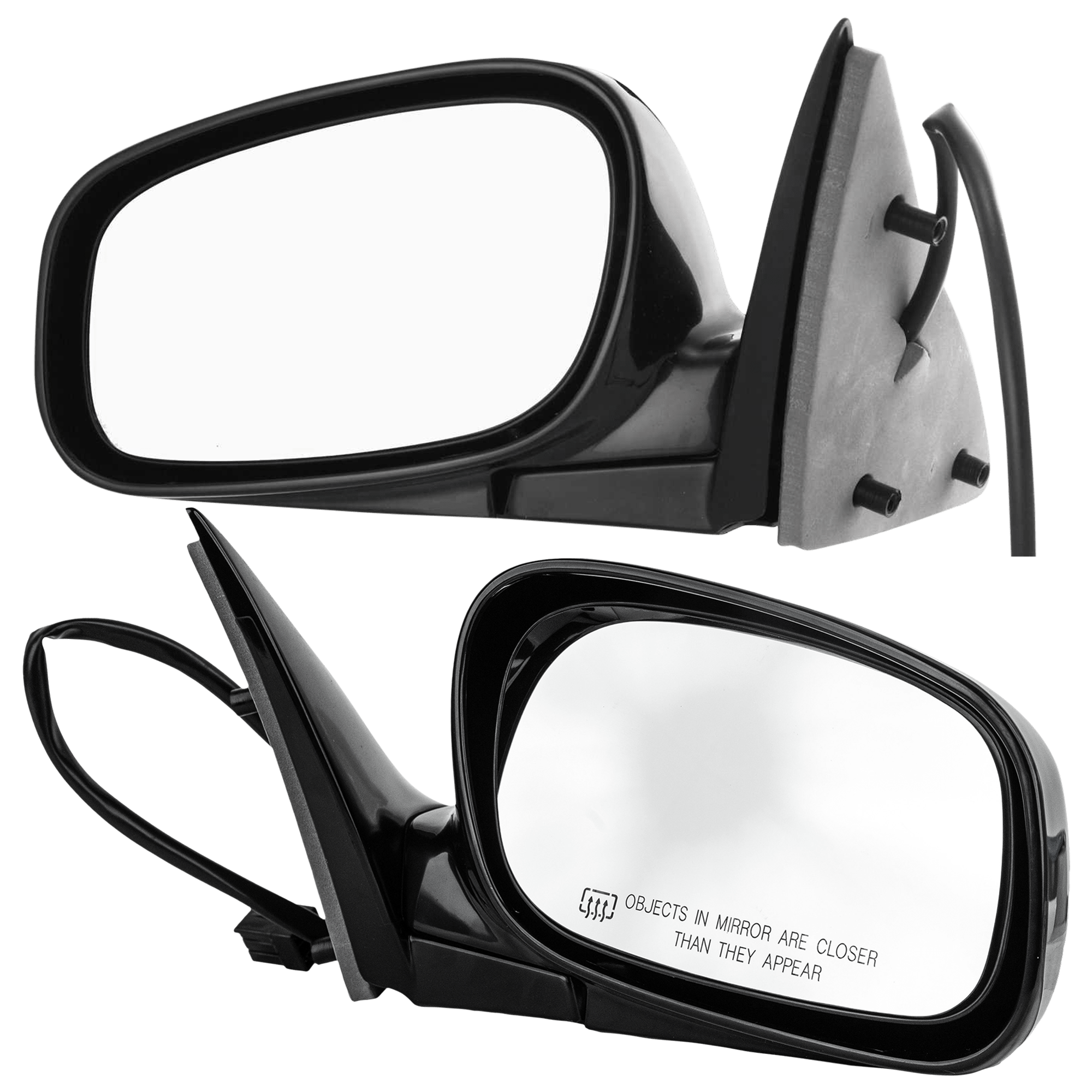 AM TOWN CAR 03-04 MIRROR RH AND LH Power Manual Folding Heated Paintable No Memory To 3-8-04 SKU SET JLN11ER Partslink FO1321328 FO1321307 OEM 4W1Z17682AAB 4W1Z17682DA 4W1Z1