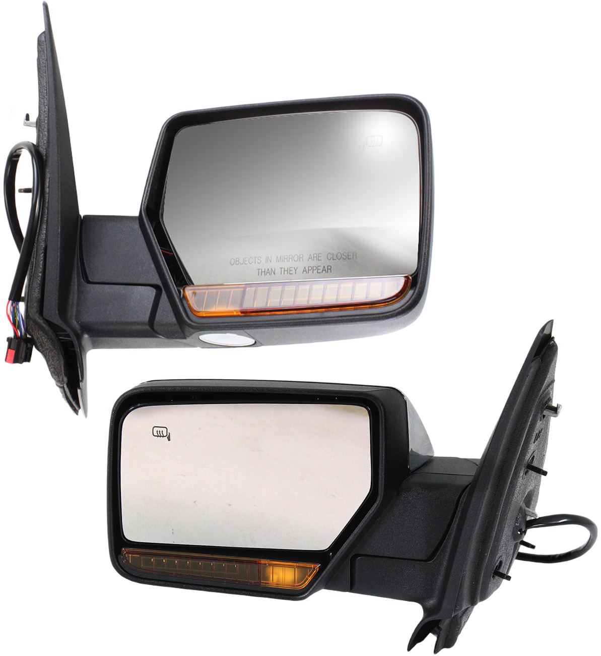 AM EXPEDITION NAVIGATOR 11-11 MIRROR RH AND LH Non Towing Power Power Folding Heated Chrome w In housing Signal Light and Memory No Auto dimming and BSD SKU SET JLN18CR S Partslink FO1320394 FO1321394 OEM BL7Z17682AA BL7Z17683AA
