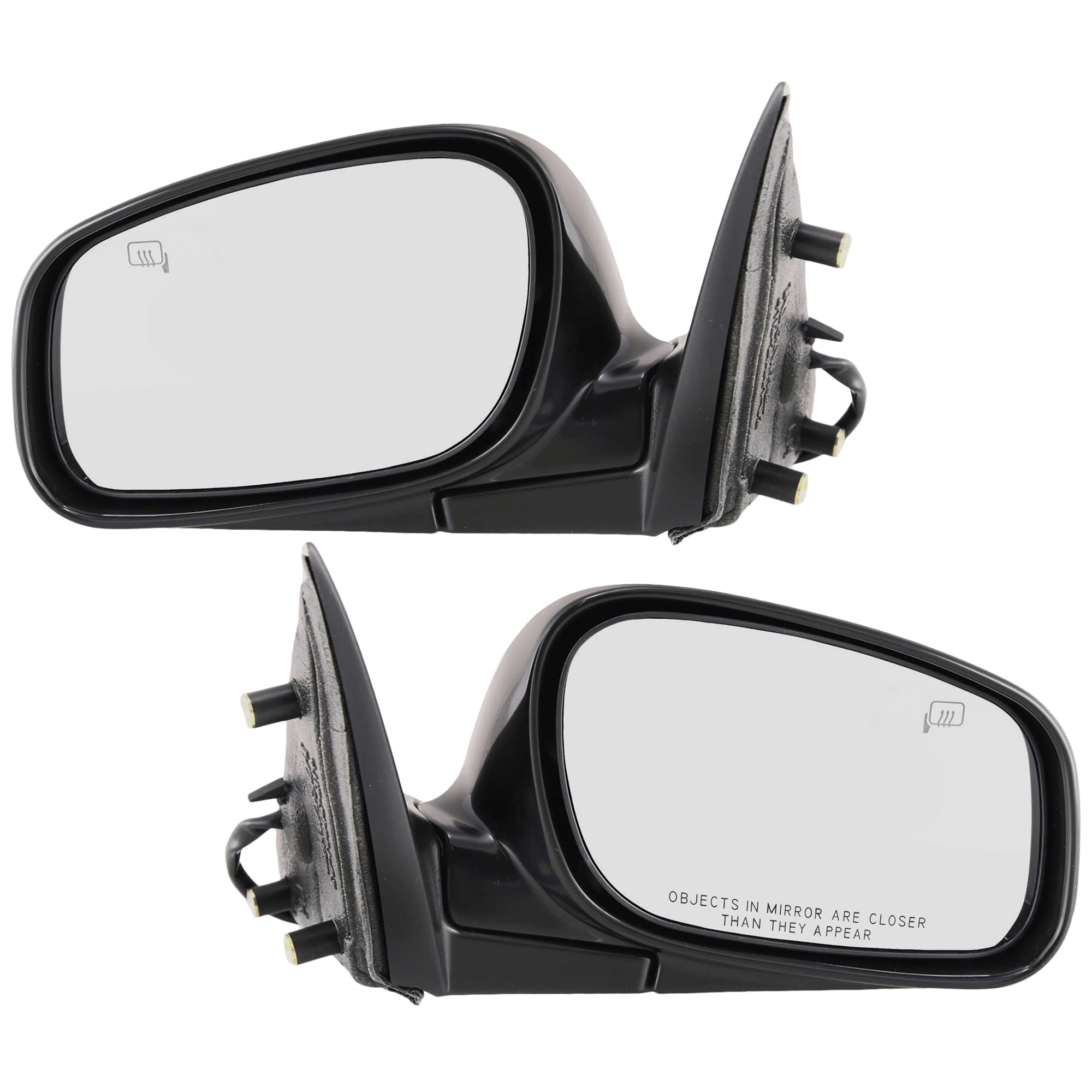 AM TOWN CAR 04-08 MIRROR RH AND LH Power Manual Folding Heated Paintable No Memory From 3-09-04 SKU SET JLN19ER Partslink FO1320328 OEM 4W1Z17682AAB 4W1Z17682DA 4W1Z1