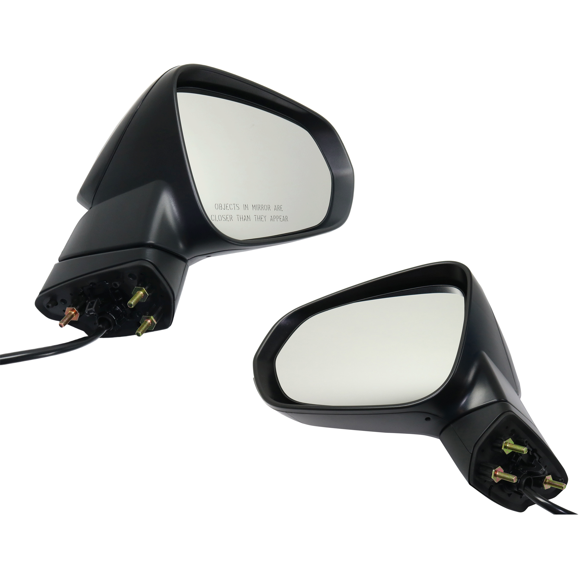 AM RX350-16-19 MIRROR RH AND LH Power Manual Folding Heated Paintable w Memory and Signal Light No Auto dimming and BSD SKU SET JLX07ER S Partslink LX1320154 LX1321154 OEM 879100E230C0-879400E230C0