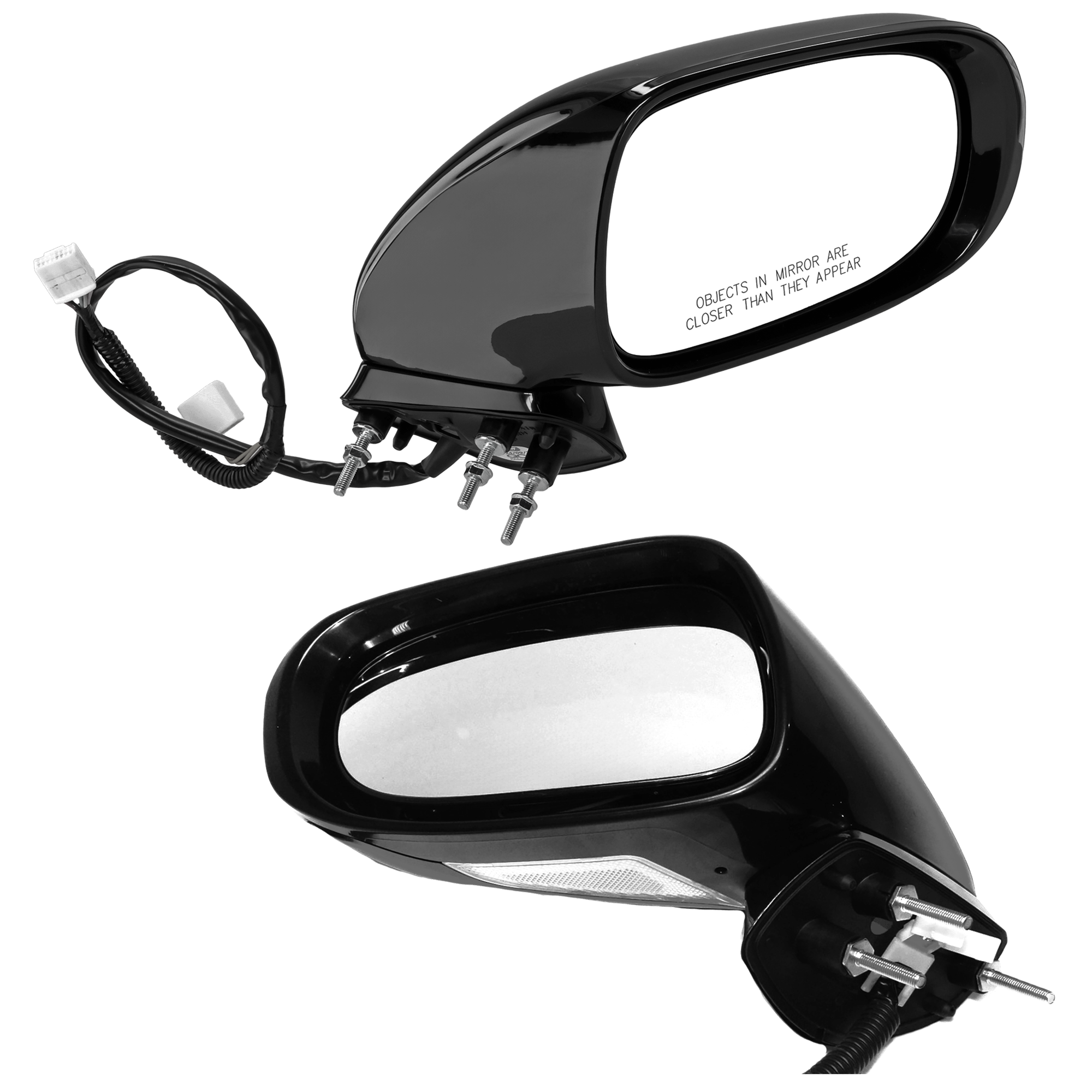 AM IS250 IS350-09-13 MIRROR RH AND LH Power Manual Folding Heated Paintable w Memory Puddle Light and Signal Light w Luxury Sport Package Exc. C Models SKU SET JLX23ER S Partslink LX1320115 LX1321115 OEM 8791053550-8791053551-87910534
