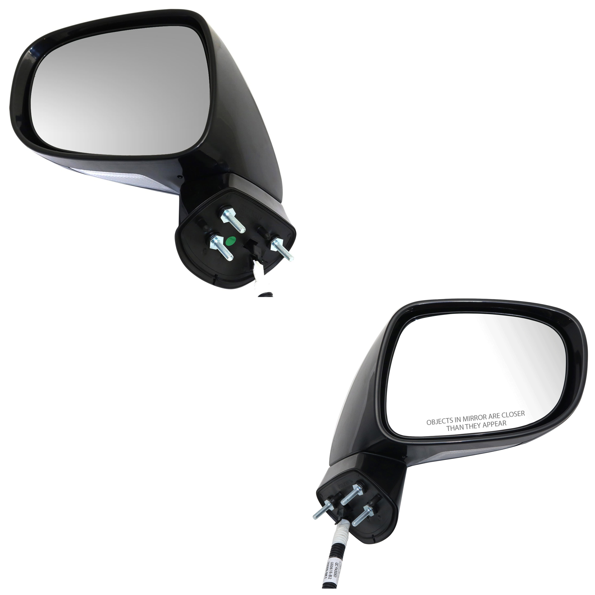 AM ES350-08-09 MIRROR RH AND LH Power Manual Folding Heated Paintable w Memory No Auto dimming BSD and Signal Light SKU SET JLX31ER Partslink LX1320134 LX1321134 OEM 8790133140C0-8790633140C0