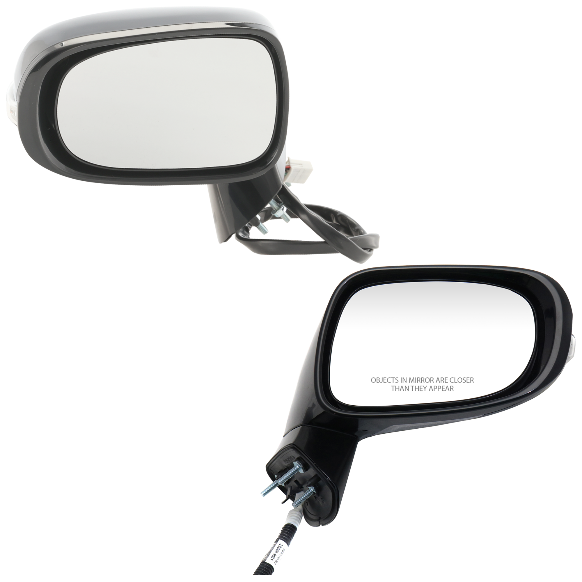 AM ES350-10-12 MIRROR RH AND LH Power Manual Folding Heated Paintable w In housing Signal Light and Memory No Auto dimming and BSD SKU SET JLX32ER S Partslink LX1320135 LX1321135 OEM 8791033881C0-8794033841C0