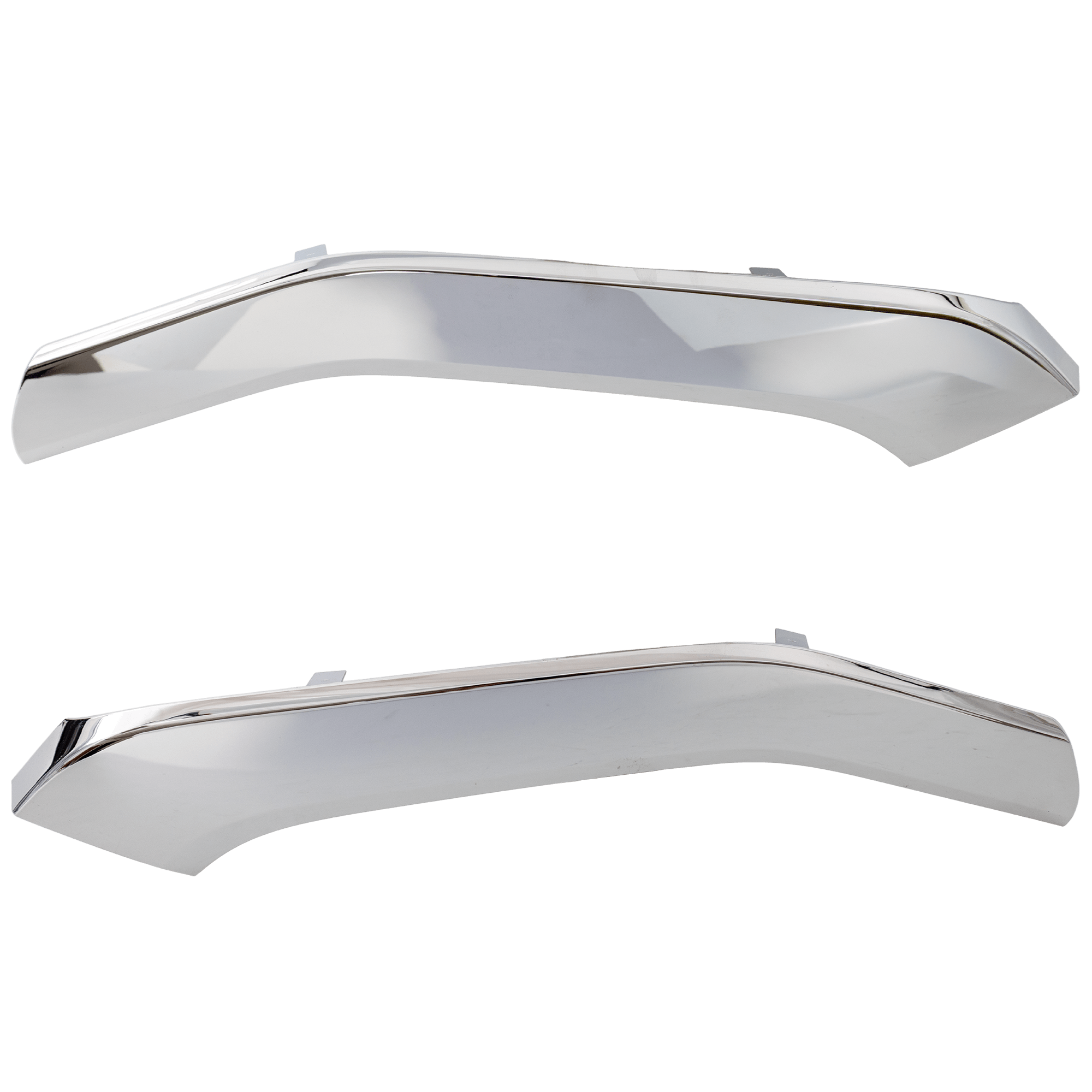 AM ECLIPSE CROSS 22-24 FRONT BUMPER MOLDING RH AND LH Lower Garnish Chrome SKU SET JM01590005 Partslink MI1046114 MI1047114 OEM 6407A423-6407A424