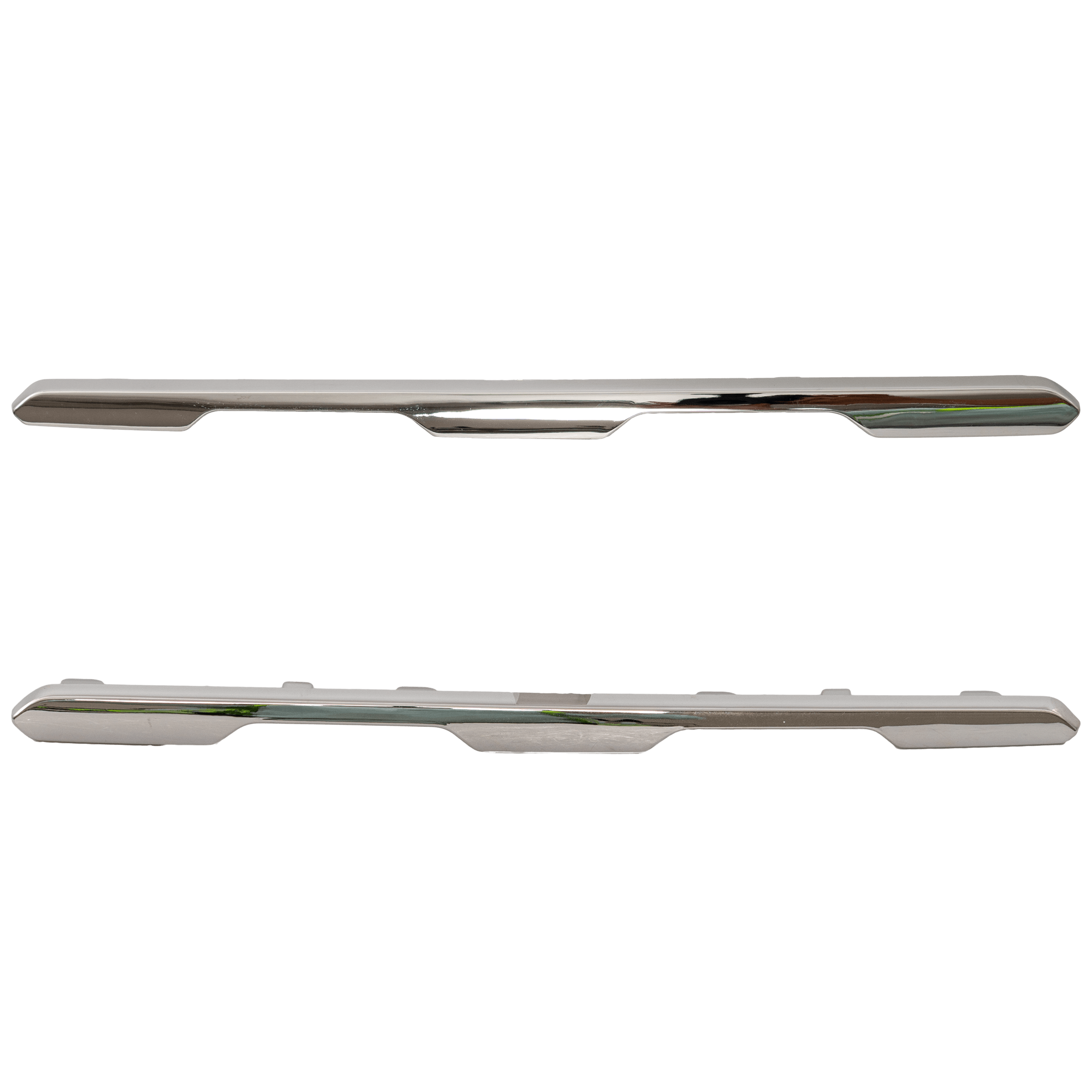 AM GLC300-20-22 GRILLE MOLDING LOWER RH AND LH Chrome w o AMG Styling Pkg SUV SKU SET JM07070007 Partslink MB1214111 MB1215111 OEM 2538883700-2538883800