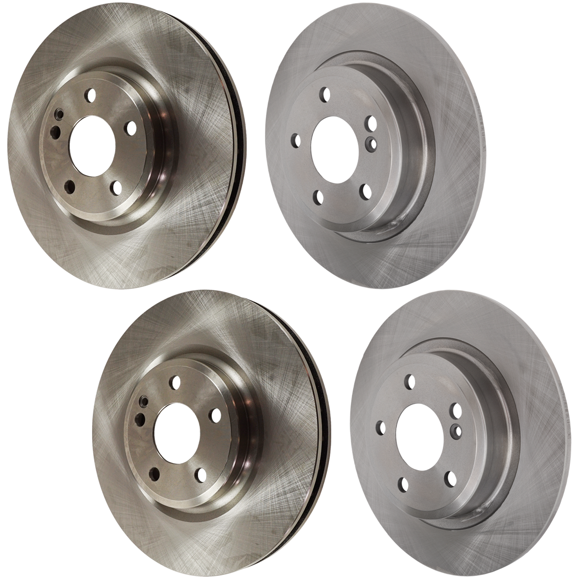 AM B250-13-19 CLA250-14-19 FRONT AND REAR BRAKE DISC RH AND LH 4 Wheel Set SKU SET JM27110005-4 OEM 45885-850459-12135149-60063107
