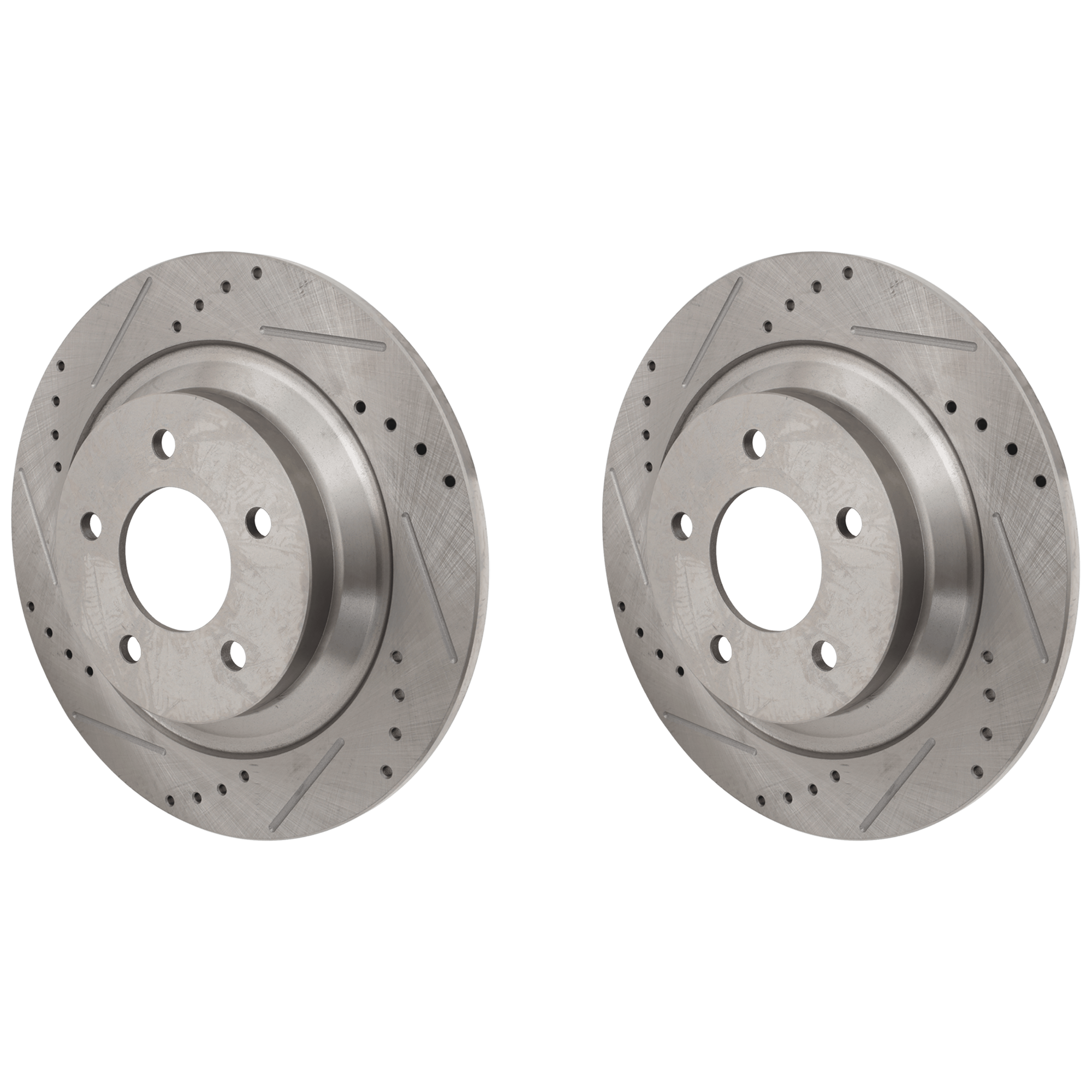 AM MAZDA 5-06-17 REAR BRAKE DISC RH AND LH Drilled and Slotted SKU SET JM27110072DRS2 OEM 31435-44679-900456-60080064-31